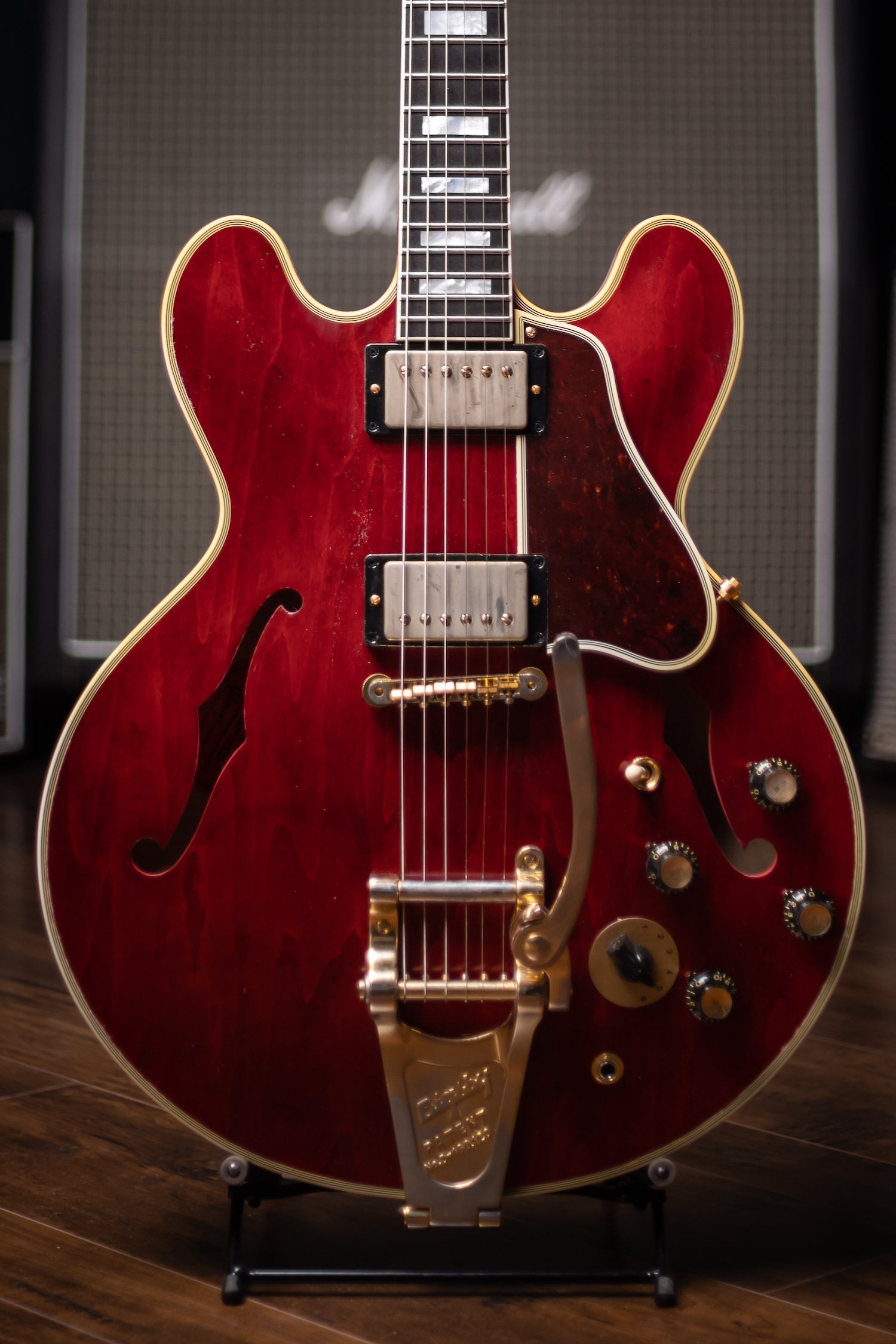 Gibson Custom Shop Murphy Lab 60s ES-355 Noel Gallagher Aged Gold Hardware Electric Guitar - Sixties Cherry