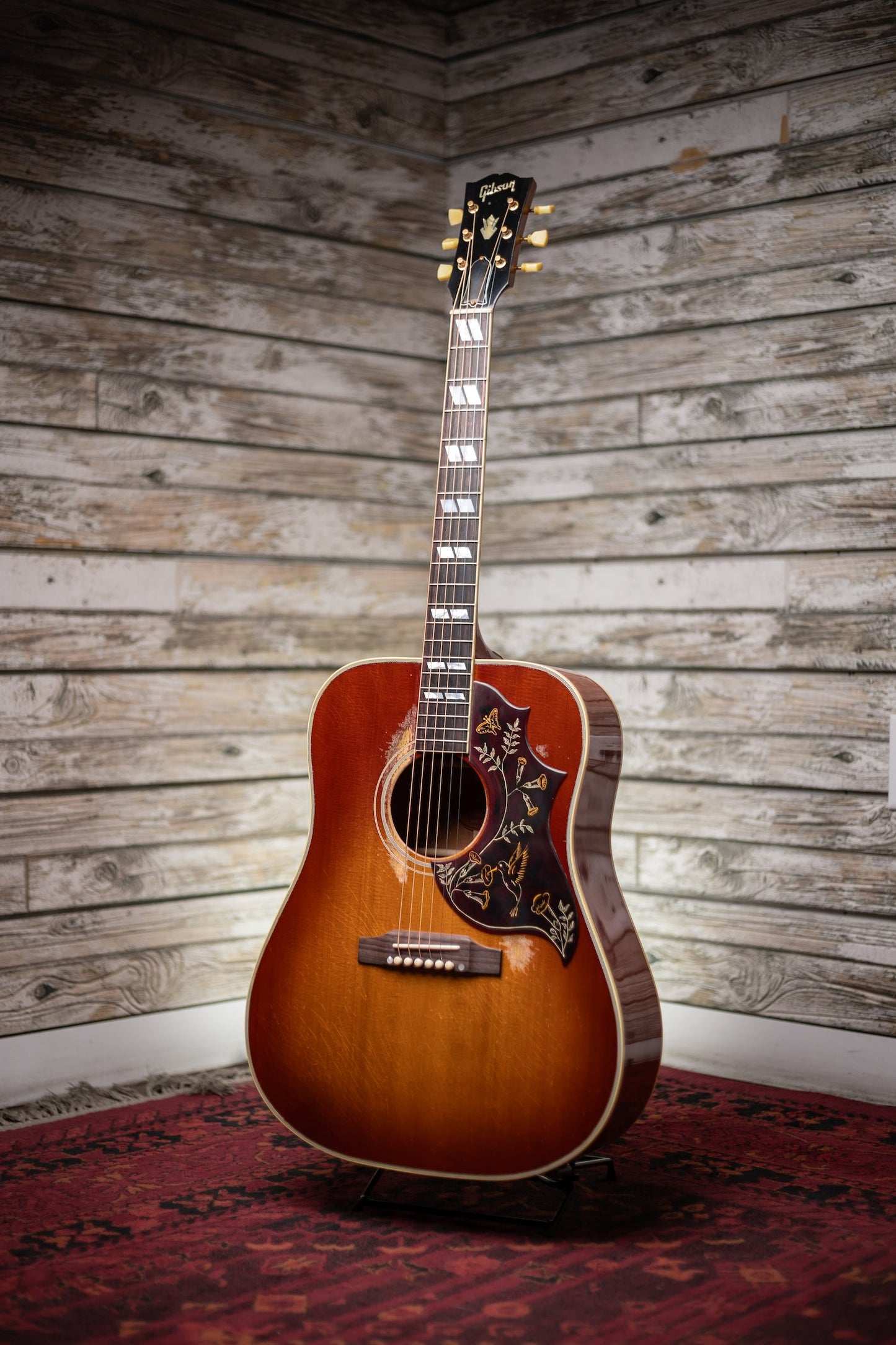 Gibson Custom Shop 1960 Hummingbird Murphy Lab Heavy Aged Acoustic Guitar - Cherry Sunburst