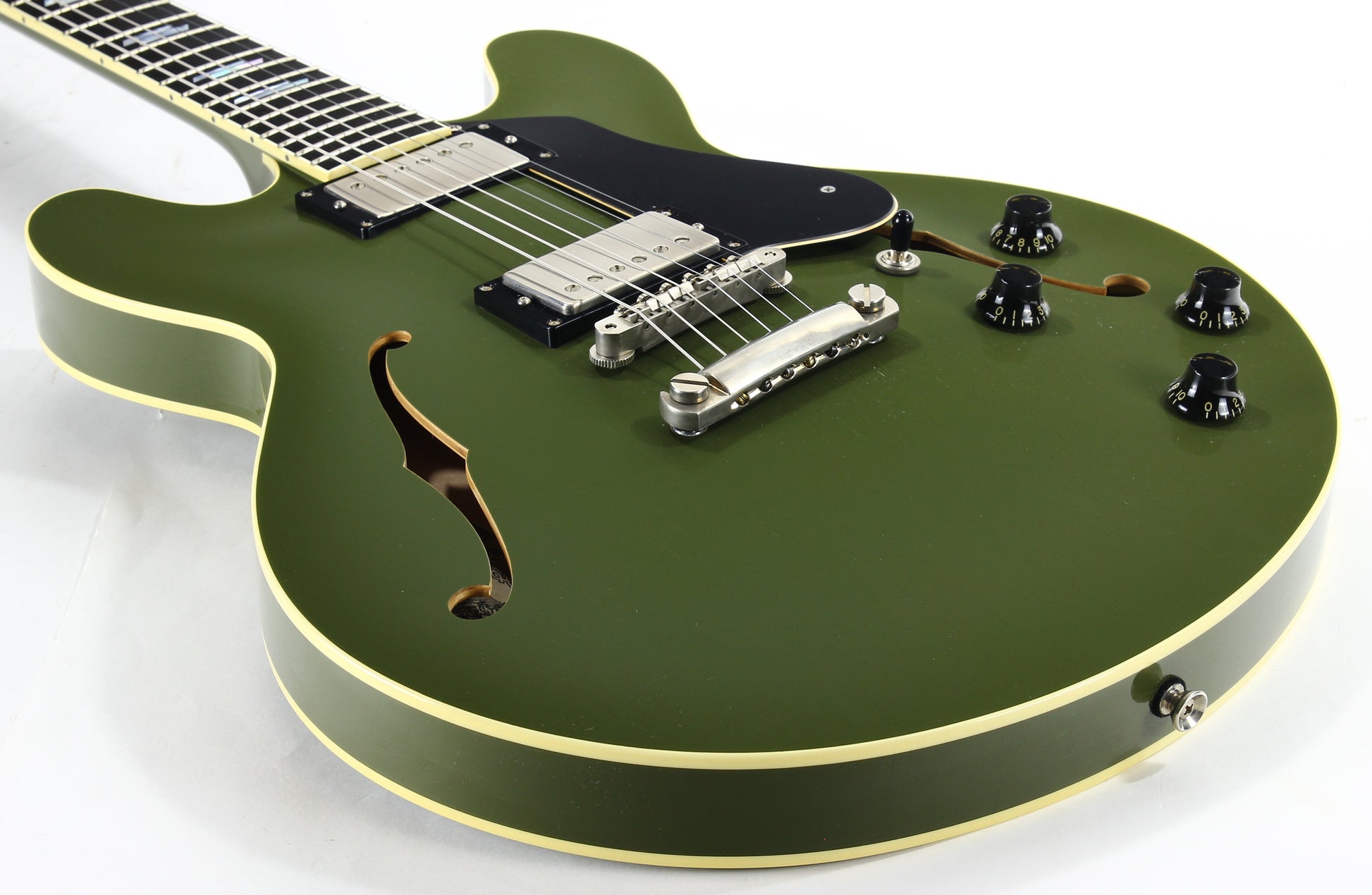 2021 Colling I-35 LC AGED Olive Drab Green - Custom Inlays, ThroBak SLE101 Plus MXV Humbuckers