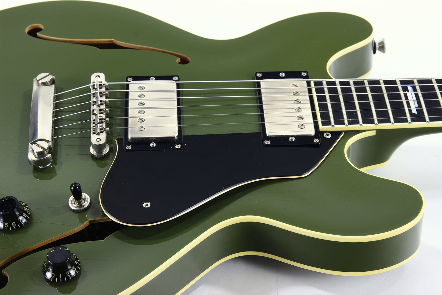 2021 Colling I-35 LC AGED Olive Drab Green - Custom Inlays, ThroBak SLE101 Plus MXV Humbuckers