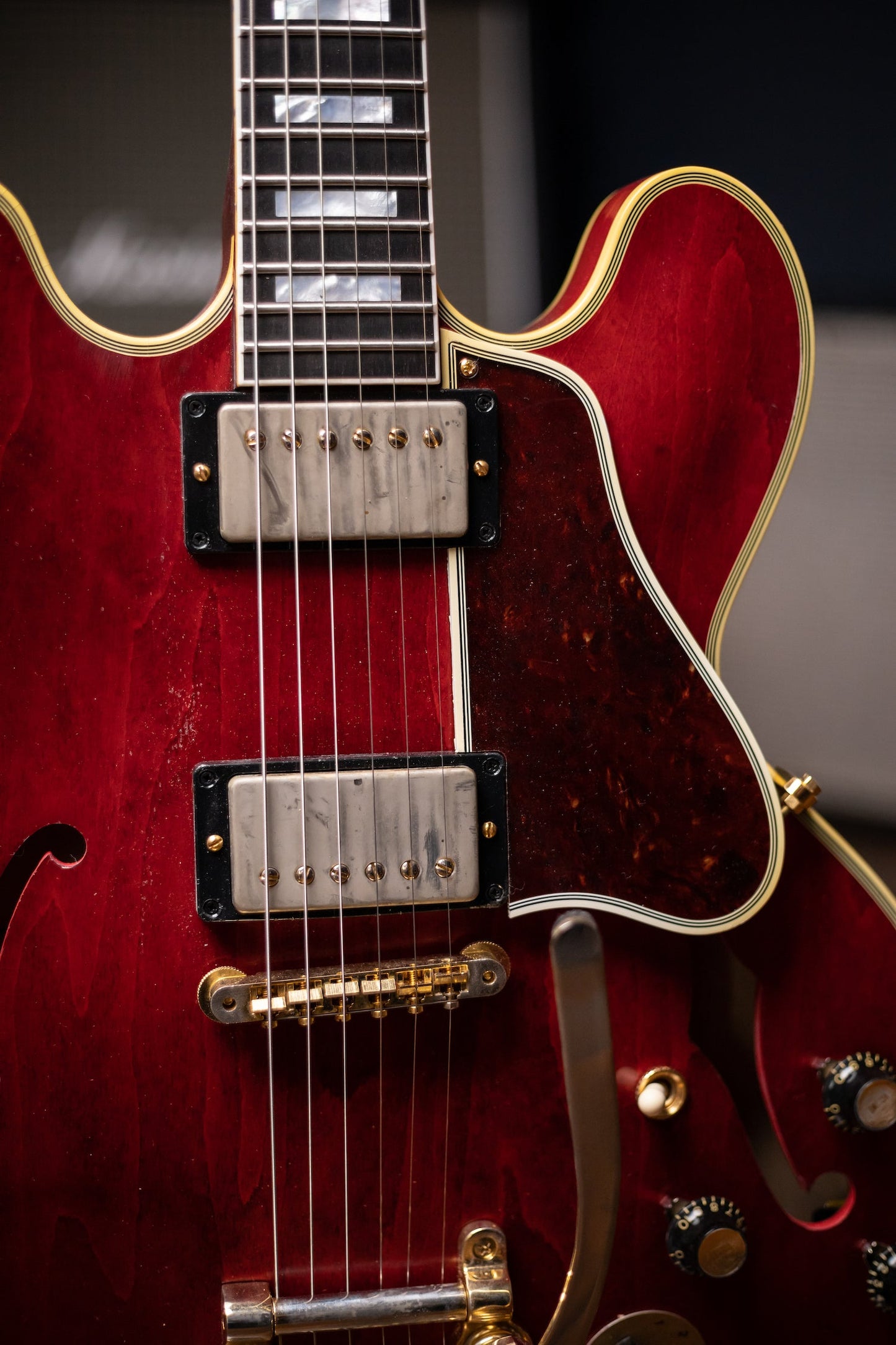 Gibson Custom Shop Murphy Lab 60s ES-355 Noel Gallagher Aged Gold Hardware Electric Guitar - Sixties Cherry