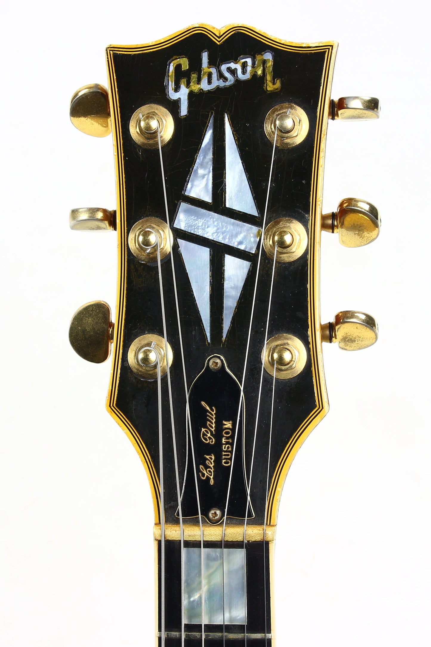 1973 Gibson Les Paul Custom Cherry Sunburst Vintage LP w Original Case Patent Sticker Humbuckers