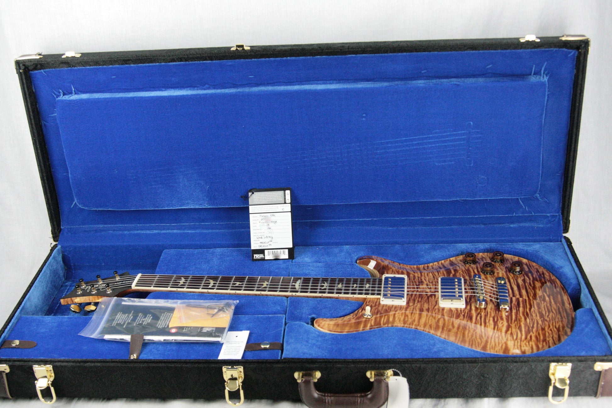 MINT 2018 PRS Wood Library 594 Artist Quilt Top! Paul Reed Smith Cocobolo Swamp Ash
