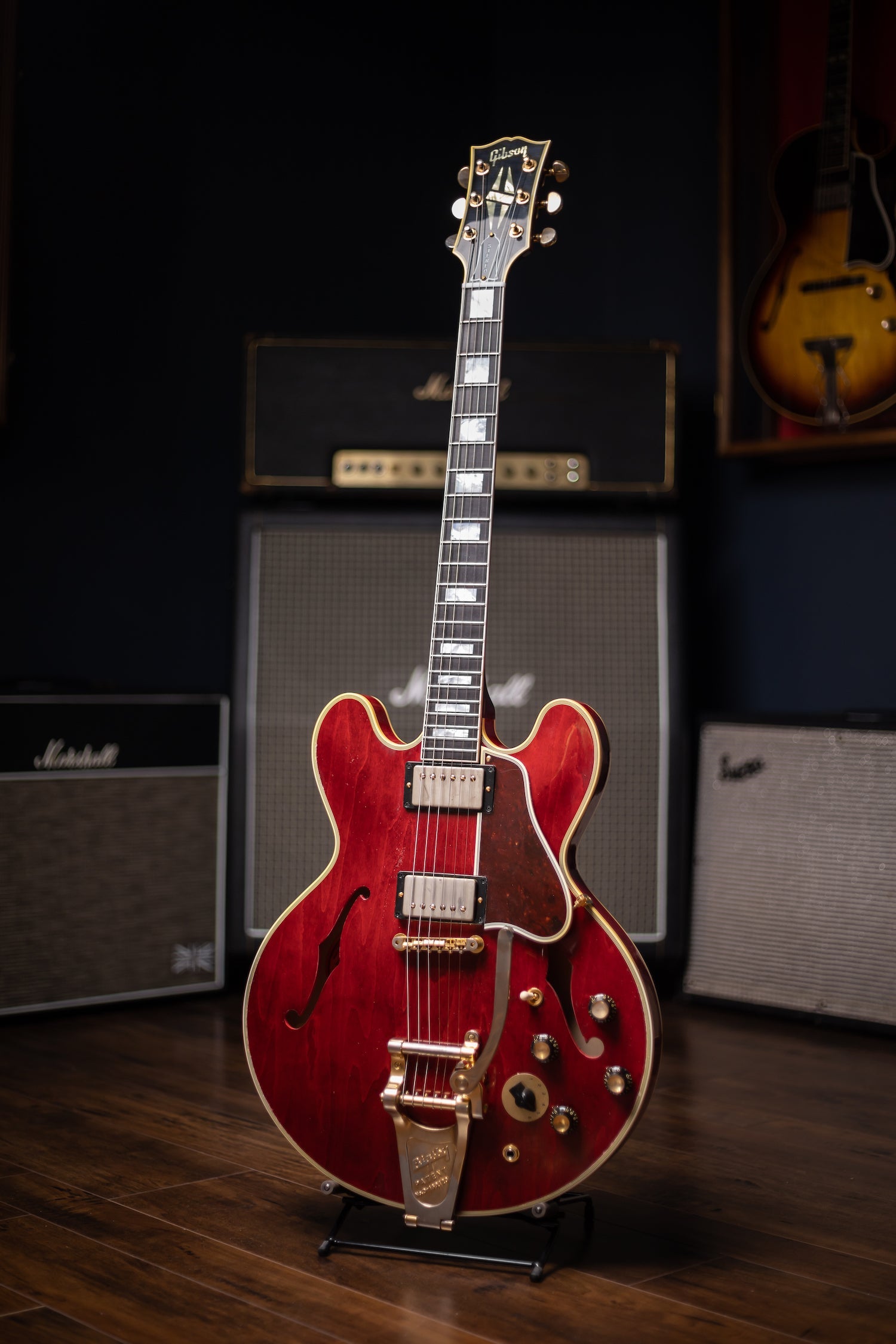 Gibson Custom Shop Murphy Lab 60s ES-355 Noel Gallagher Aged Gold Hardware Electric Guitar - Sixties Cherry
