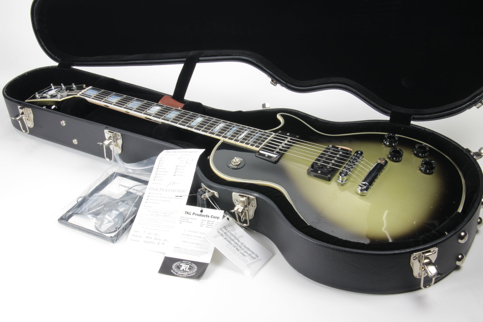 Gibson Custom Shop Aged & Signed ADAM JONES 1979 Les Paul Silverburst