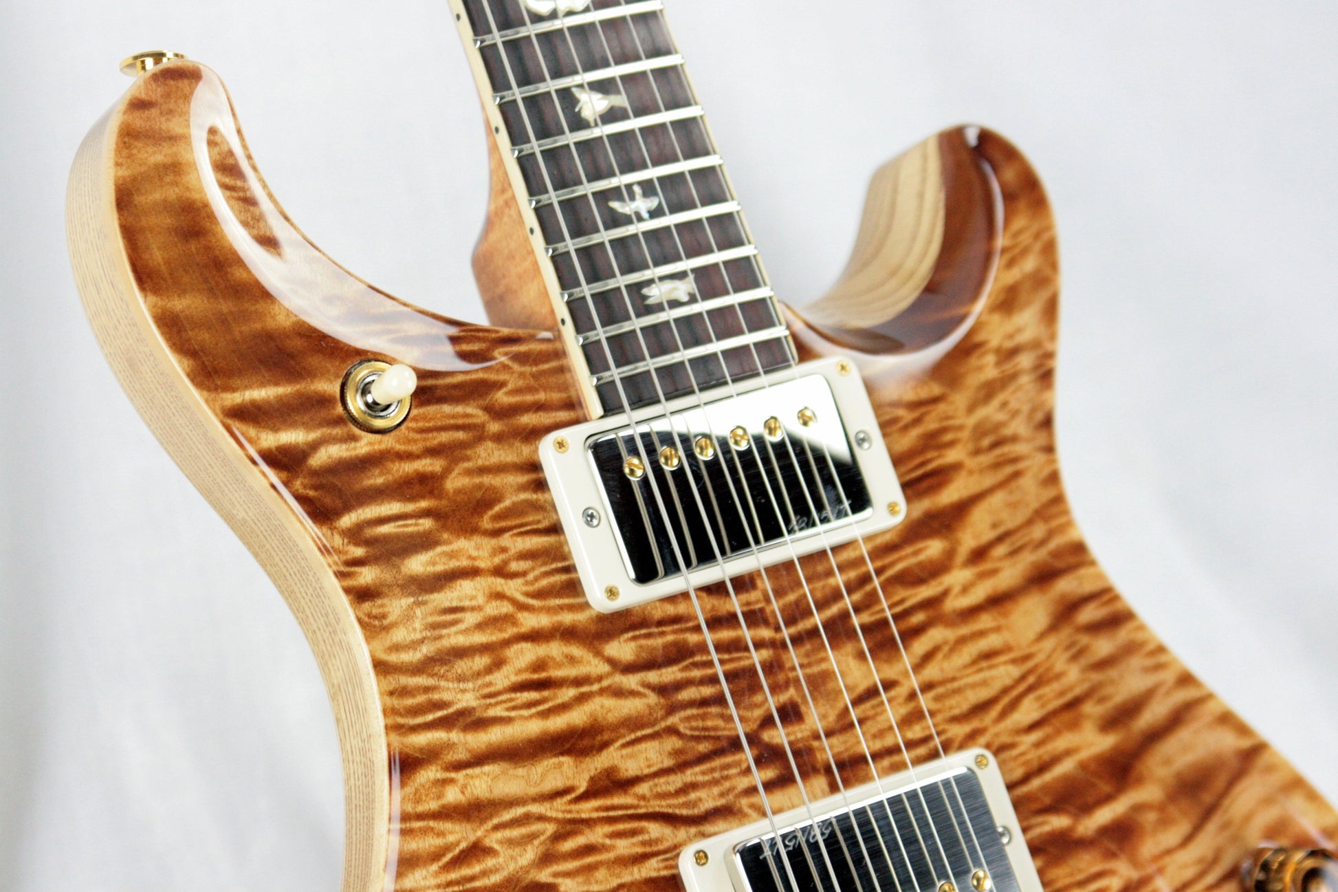 MINT 2018 PRS Wood Library 594 Artist Quilt Top! Paul Reed Smith Cocobolo Swamp Ash