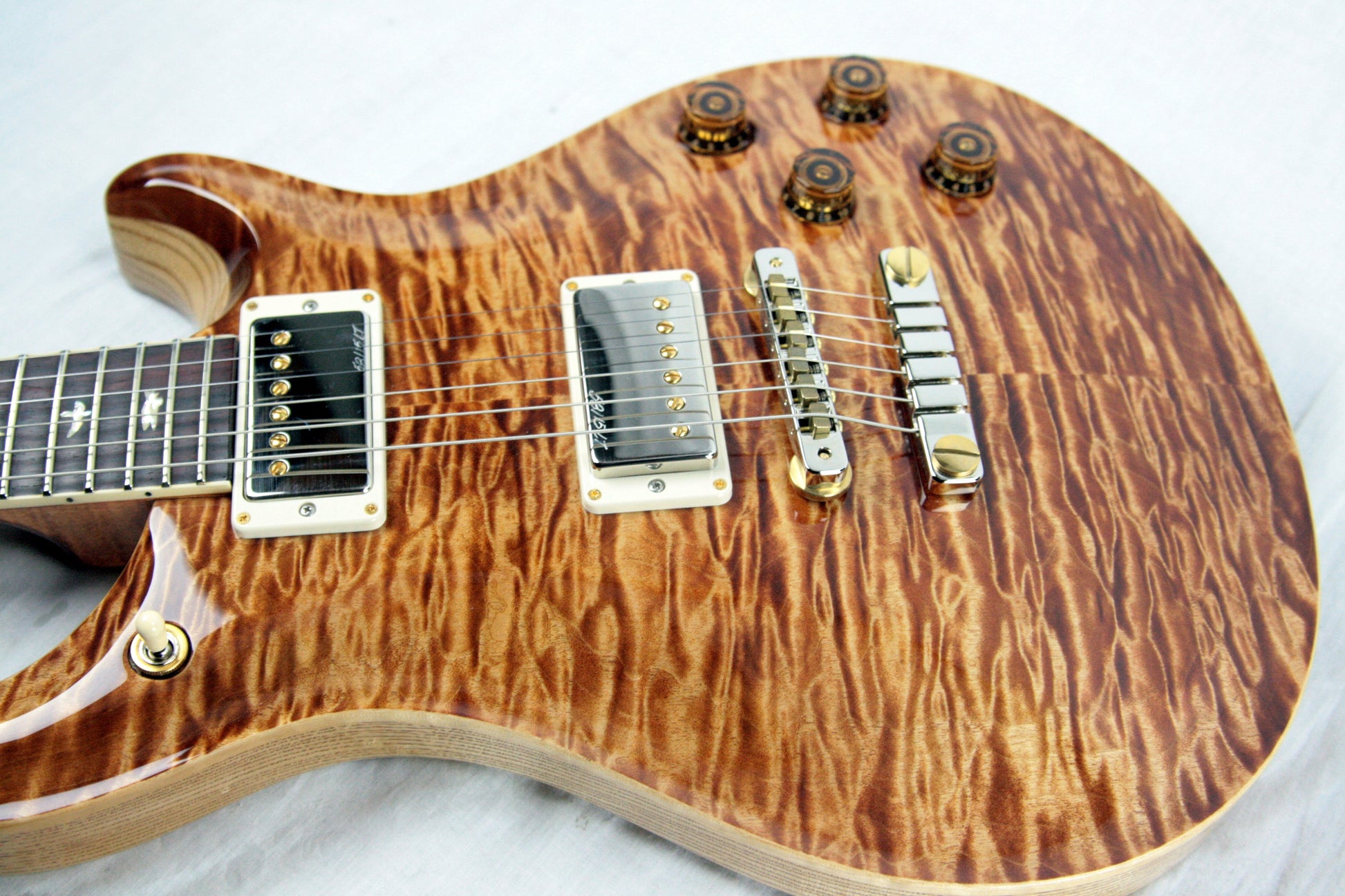 MINT 2018 PRS Wood Library 594 Artist Quilt Top! Paul Reed Smith Cocobolo Swamp Ash