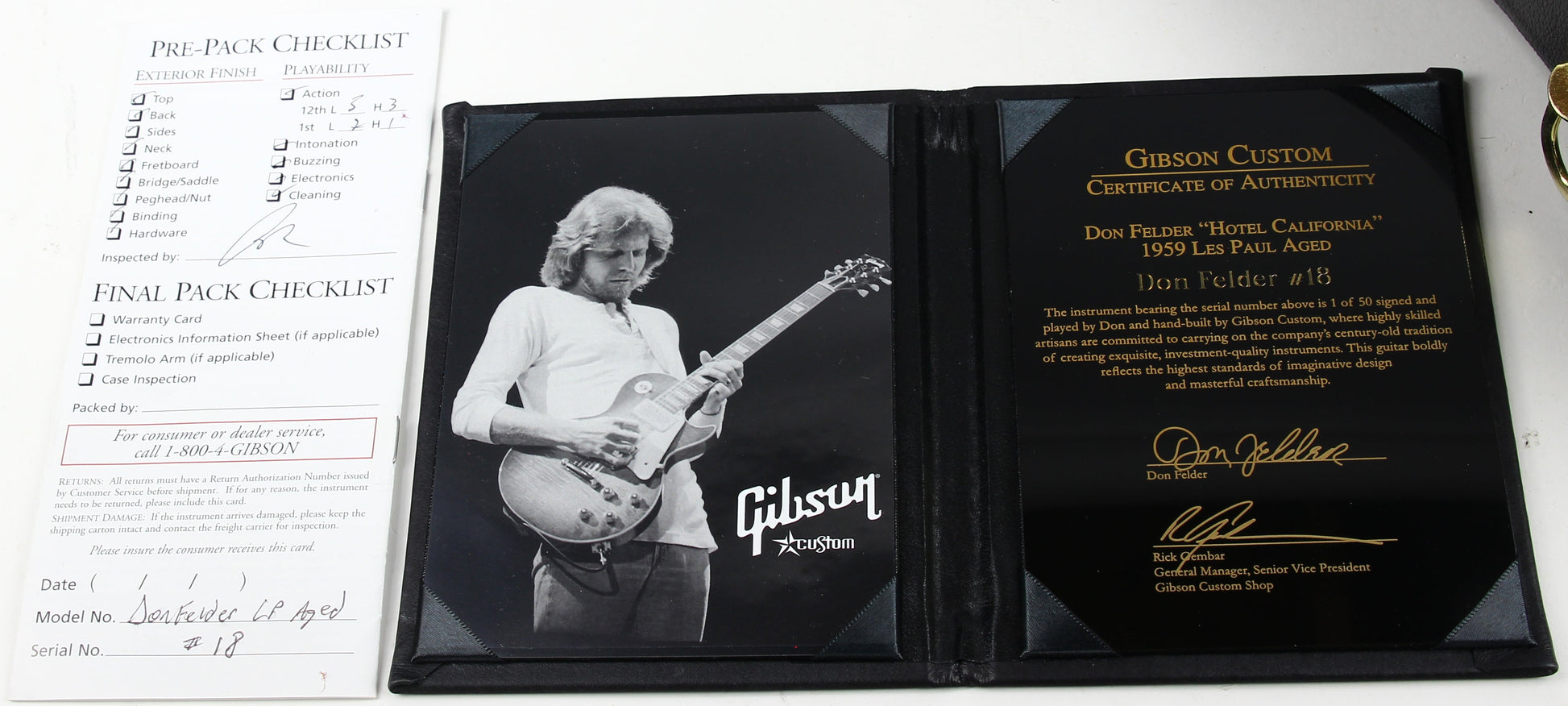 1959 Gibson Custom Shop Don Felder '59 Les Paul | AGED & SIGNED 2010 "Hotel California" EAGLES! standard