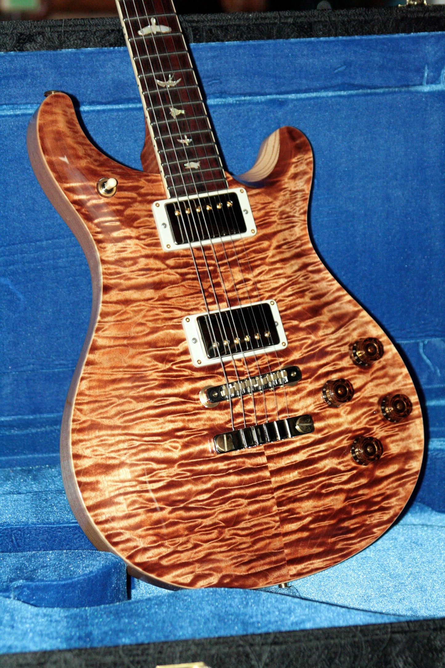 MINT 2018 PRS Wood Library 594 Artist Quilt Top! Paul Reed Smith Cocobolo Swamp Ash