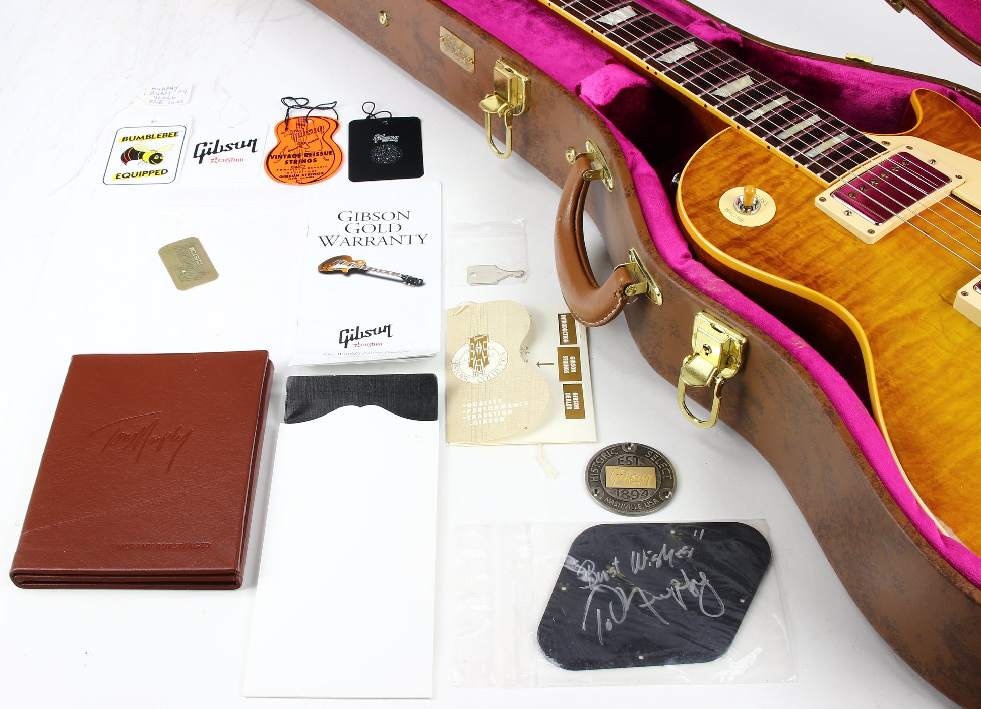2016 Gibson '59 Les Paul Tom Murphy Painted & Aged | CC2 Goldie True Historic 1959 R9 | Hand-Selected Top!