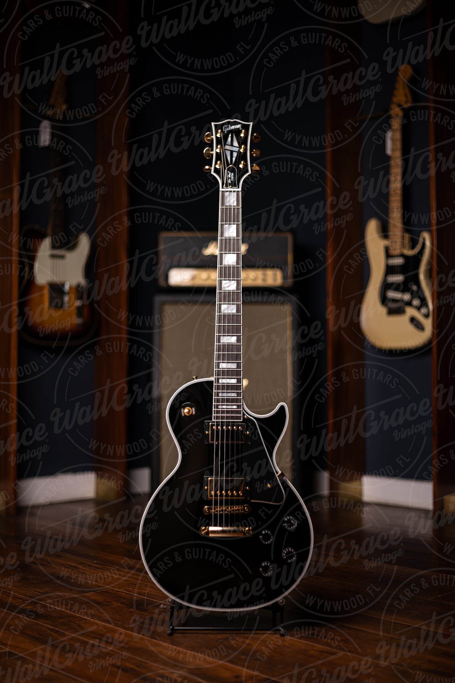 Gibson Custom Shop Les Paul Custom Electric Guitar - Ebony