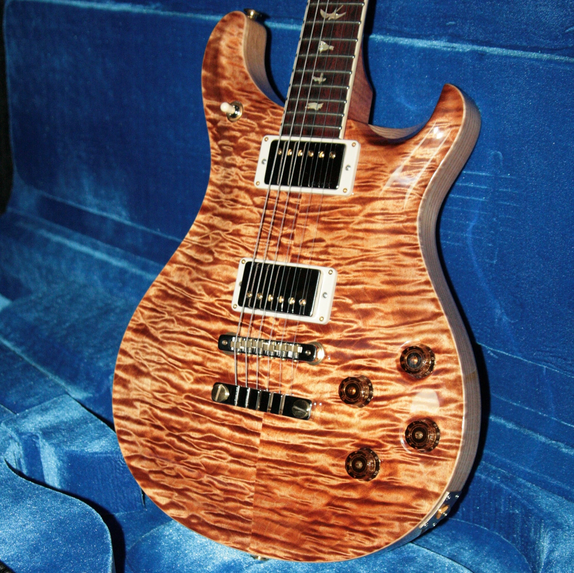MINT 2018 PRS Wood Library 594 Artist Quilt Top! Paul Reed Smith Cocobolo Swamp Ash