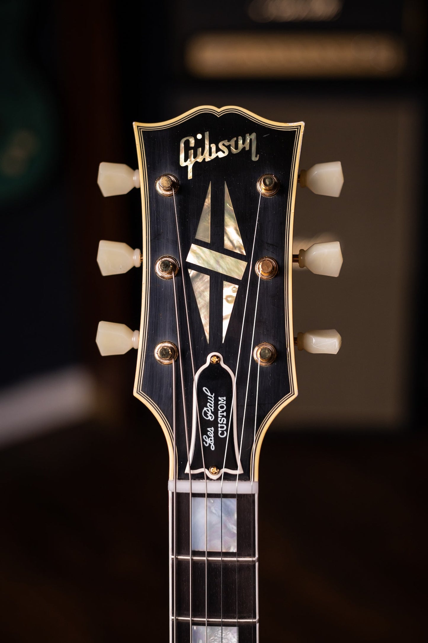Used 2023 Gibson Custom Shop Murphy Lab 1957 Les Paul Custom Reissue 3-Pickup Bigsby Light Aged Electric Guitar - Ebony