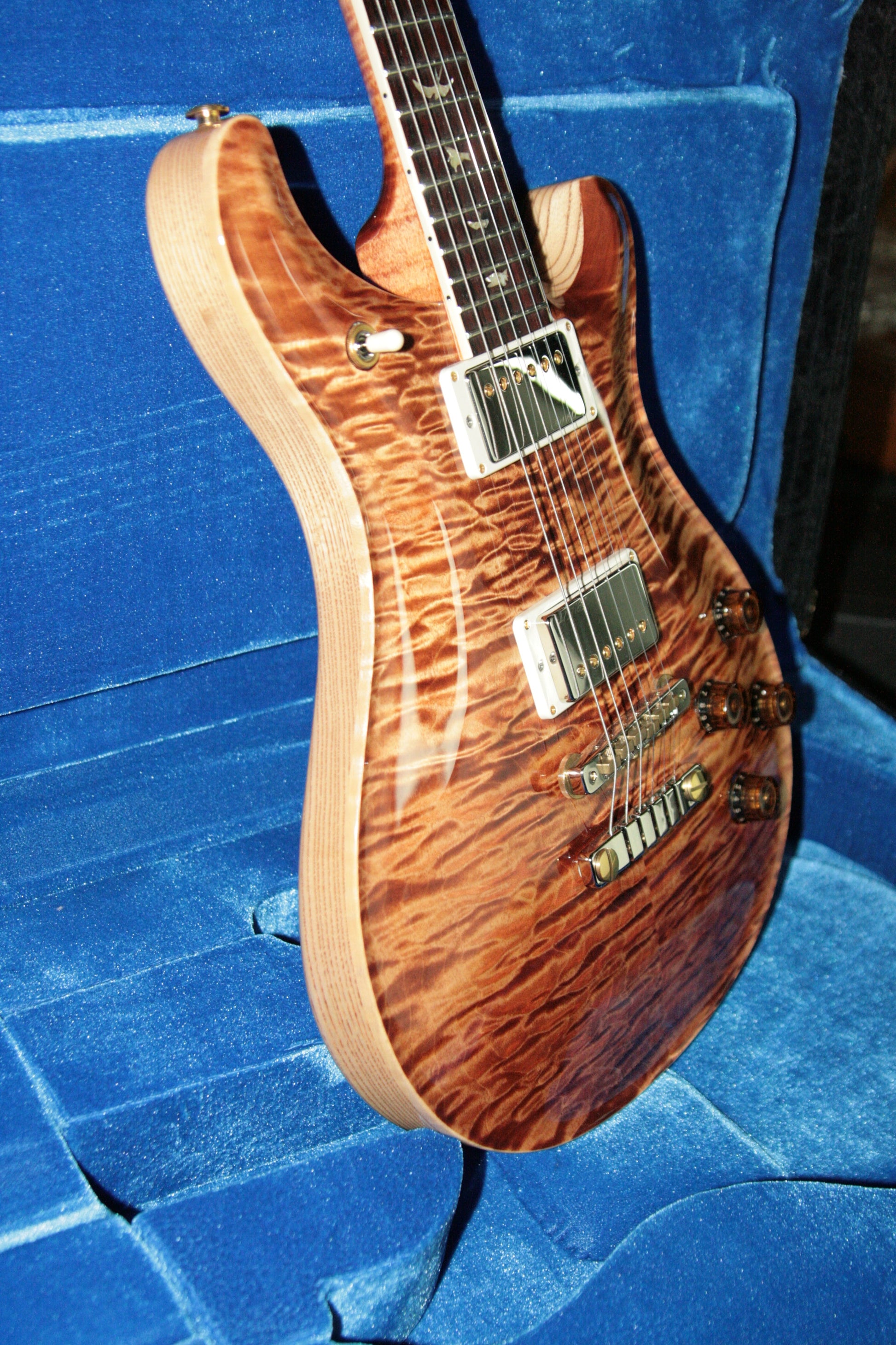 MINT 2018 PRS Wood Library 594 Artist Quilt Top! Paul Reed Smith Cocobolo Swamp Ash