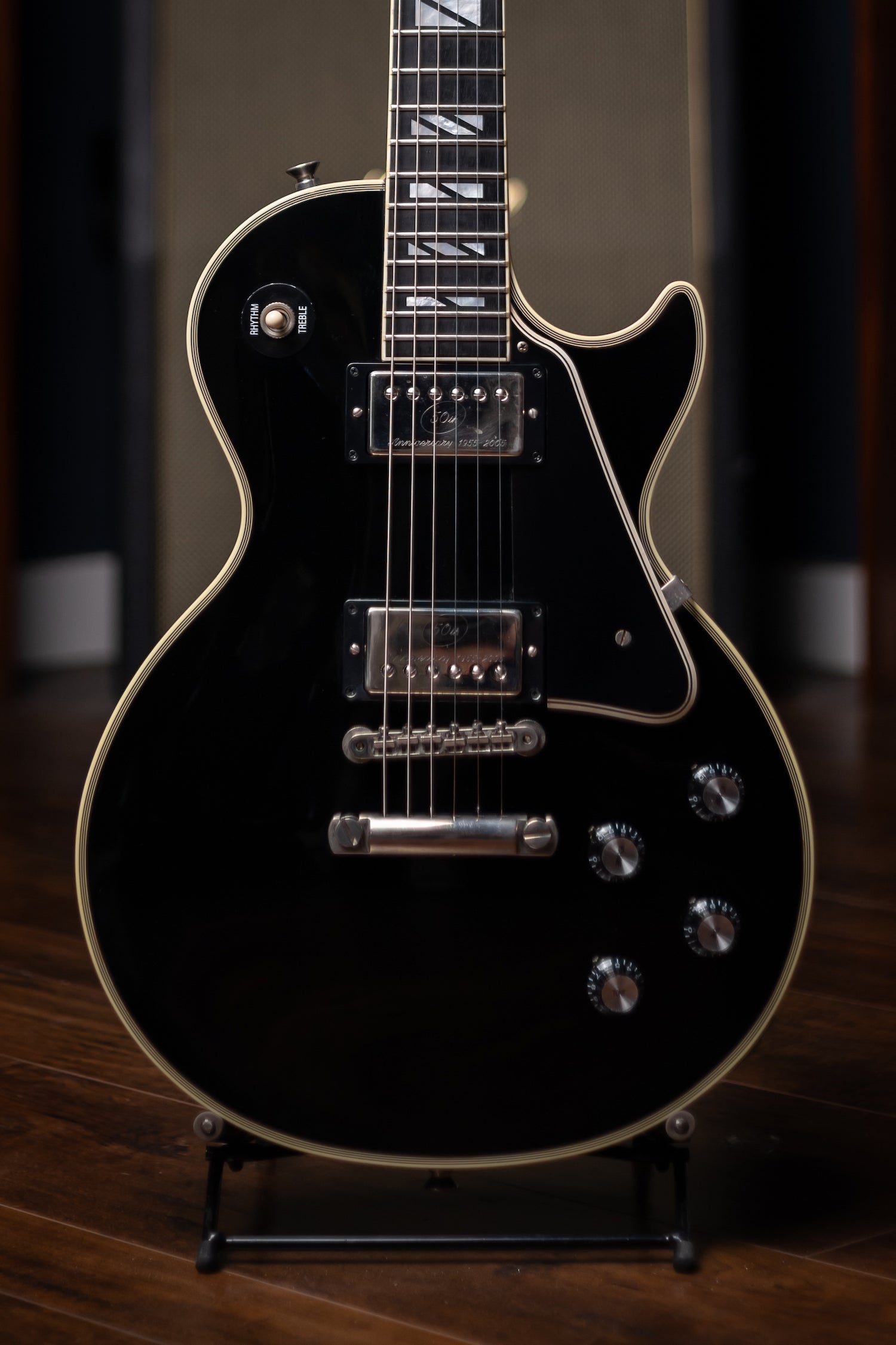 2010 Gibson Custom Shop 1968 Les Paul Custom Electric Guitar (50th Anniversary Seymour Duncan Pickups Installed) - Ebony