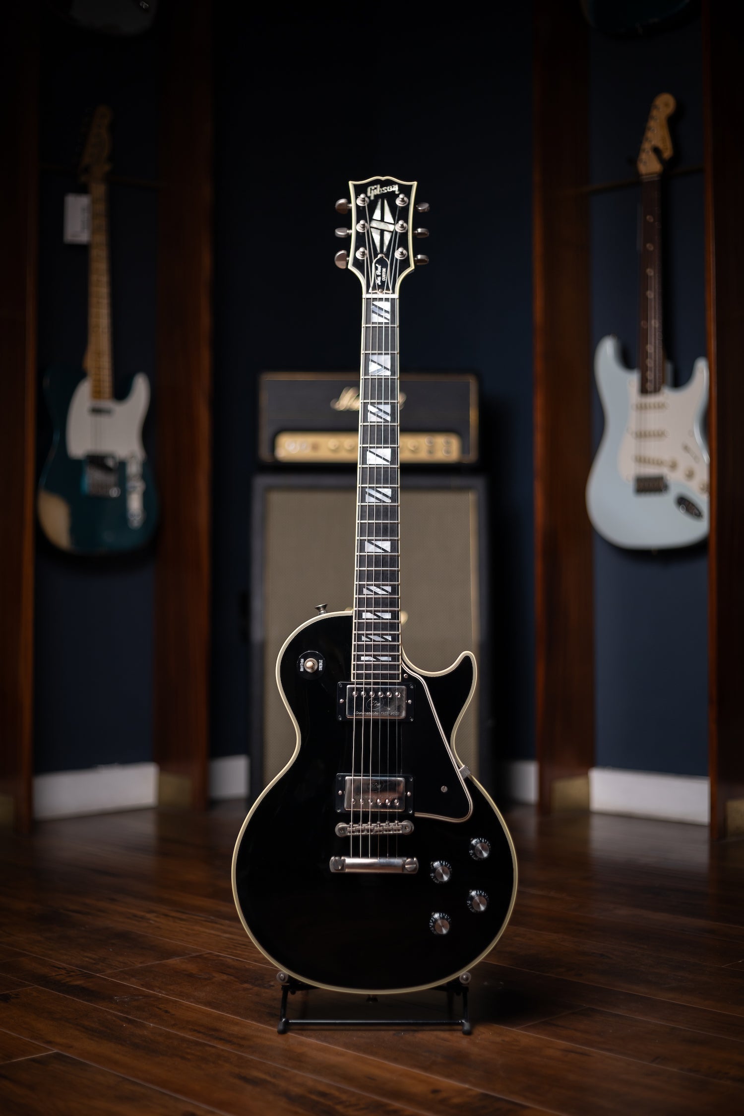 2010 Gibson Custom Shop 1968 Les Paul Custom Electric Guitar (50th Anniversary Seymour Duncan Pickups Installed) - Ebony
