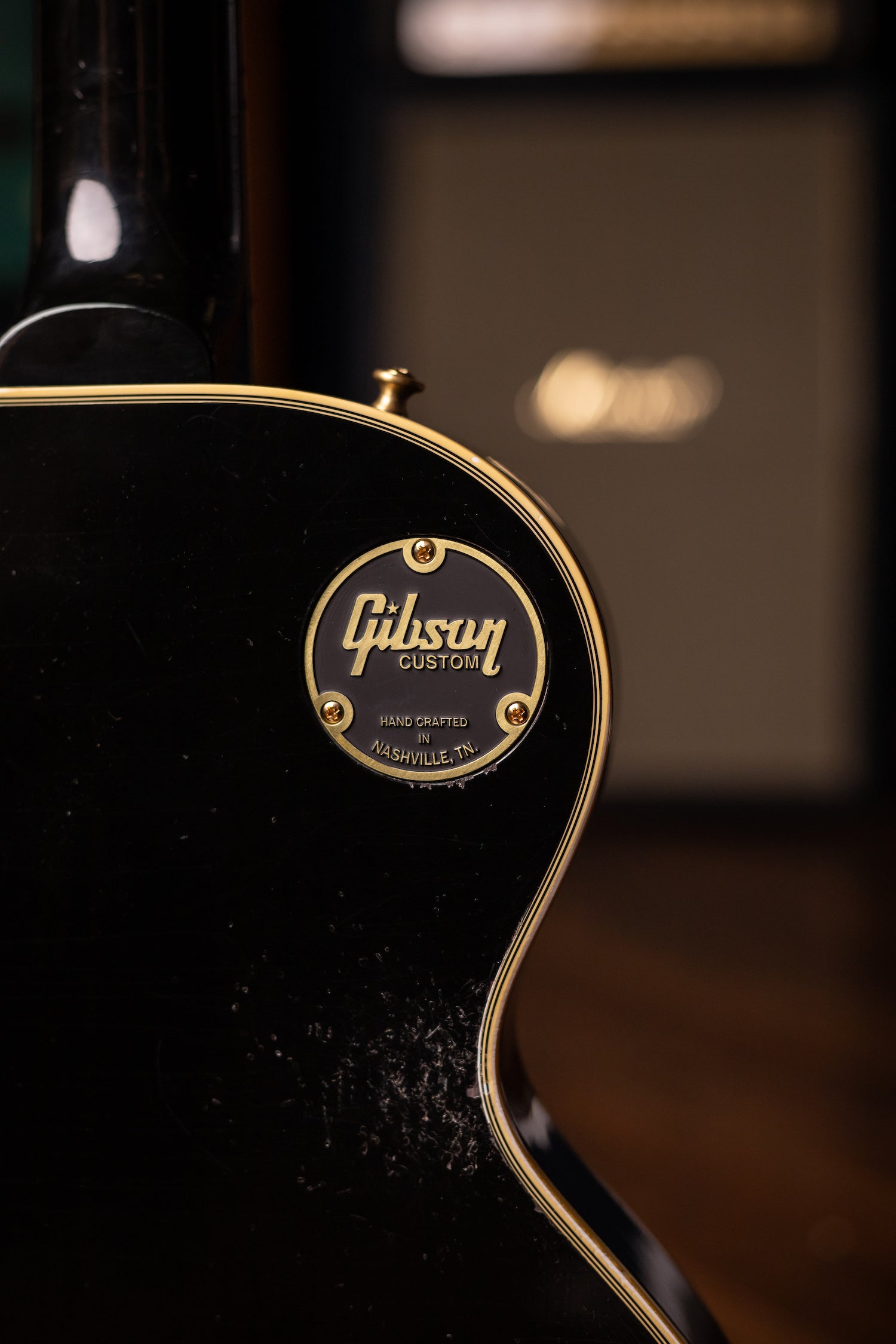 Used 2023 Gibson Custom Shop Murphy Lab 1957 Les Paul Custom Reissue 3-Pickup Bigsby Light Aged Electric Guitar - Ebony