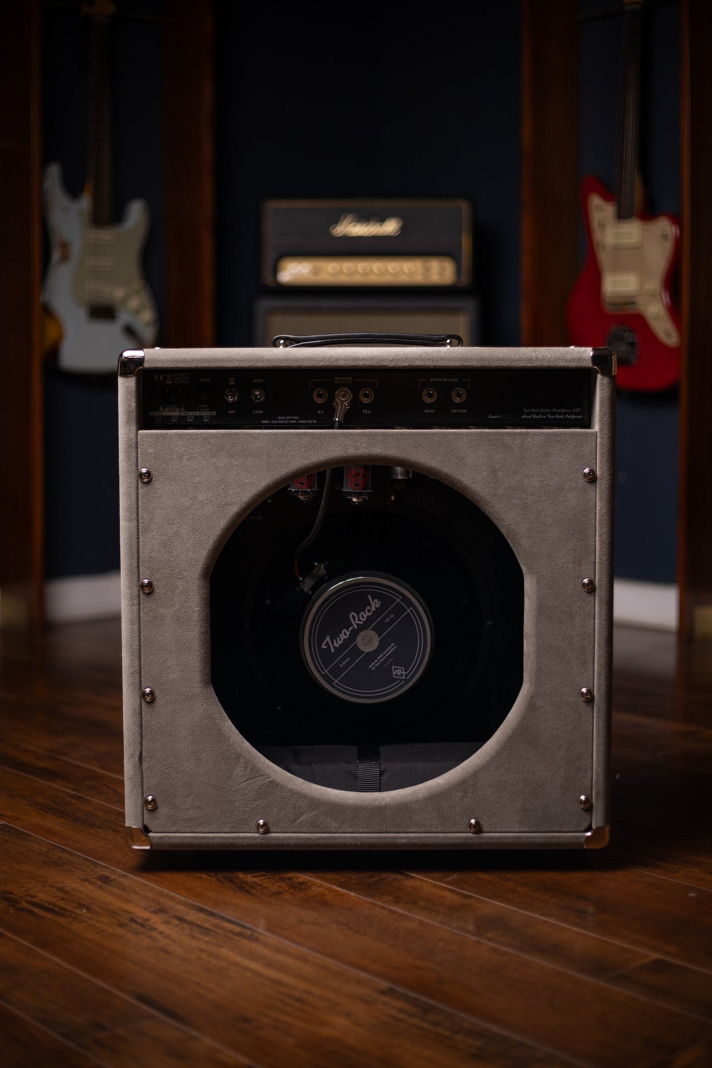 IN STOCK | Two-Rock Traditional Clean 100 Watt 1x12” Tube Combo Amp - Dark Grey Suede, Vintage Silver Cloth, Black Piping, Silver Knobs