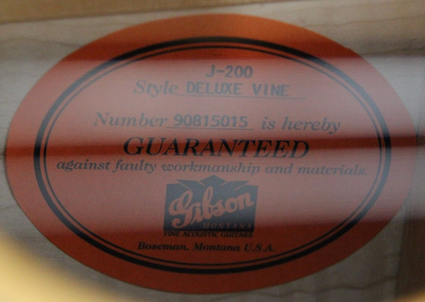 RARE 1995 Gibson Montana J-200 DELUXE VINE INLAY One-Off -- 3-Piece Back, Abalone/MOP Inlays, SJ-200 j200 sj200