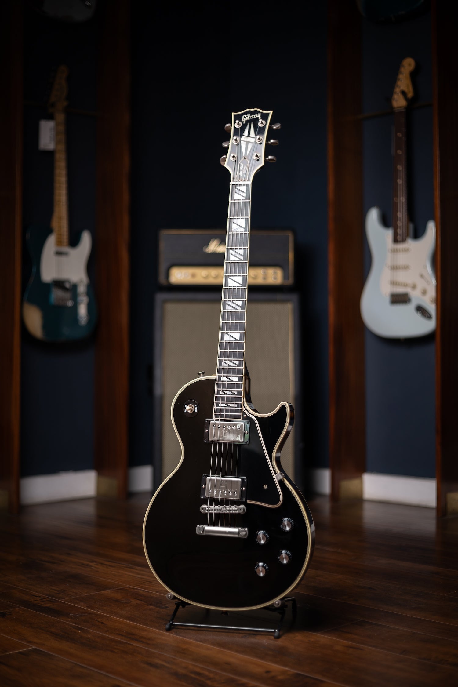 2010 Gibson Custom Shop 1968 Les Paul Custom Electric Guitar (50th Anniversary Seymour Duncan Pickups Installed) - Ebony
