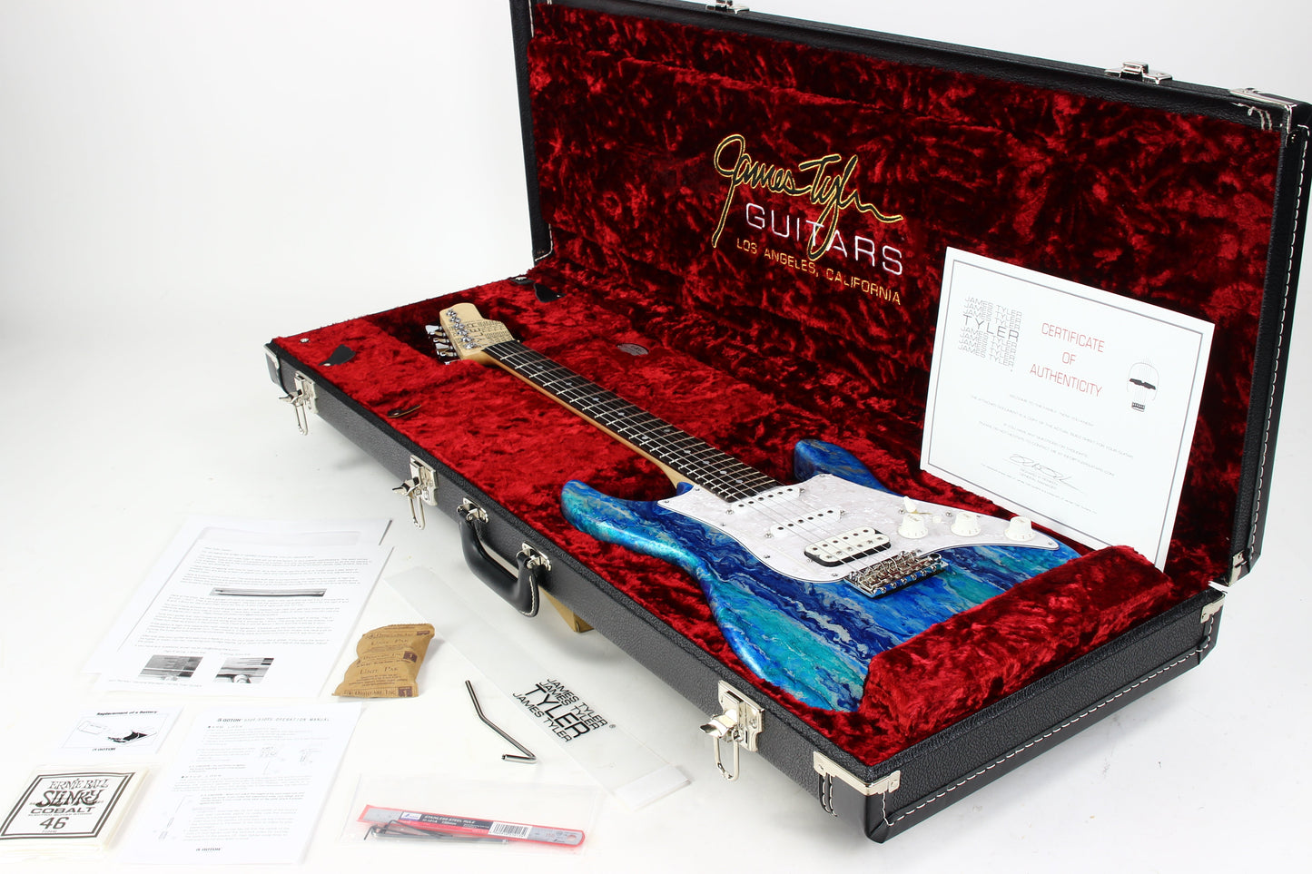 2025 James Tyler USA Studio Elite HD P Arctic Shmear | Super Strat MINT!