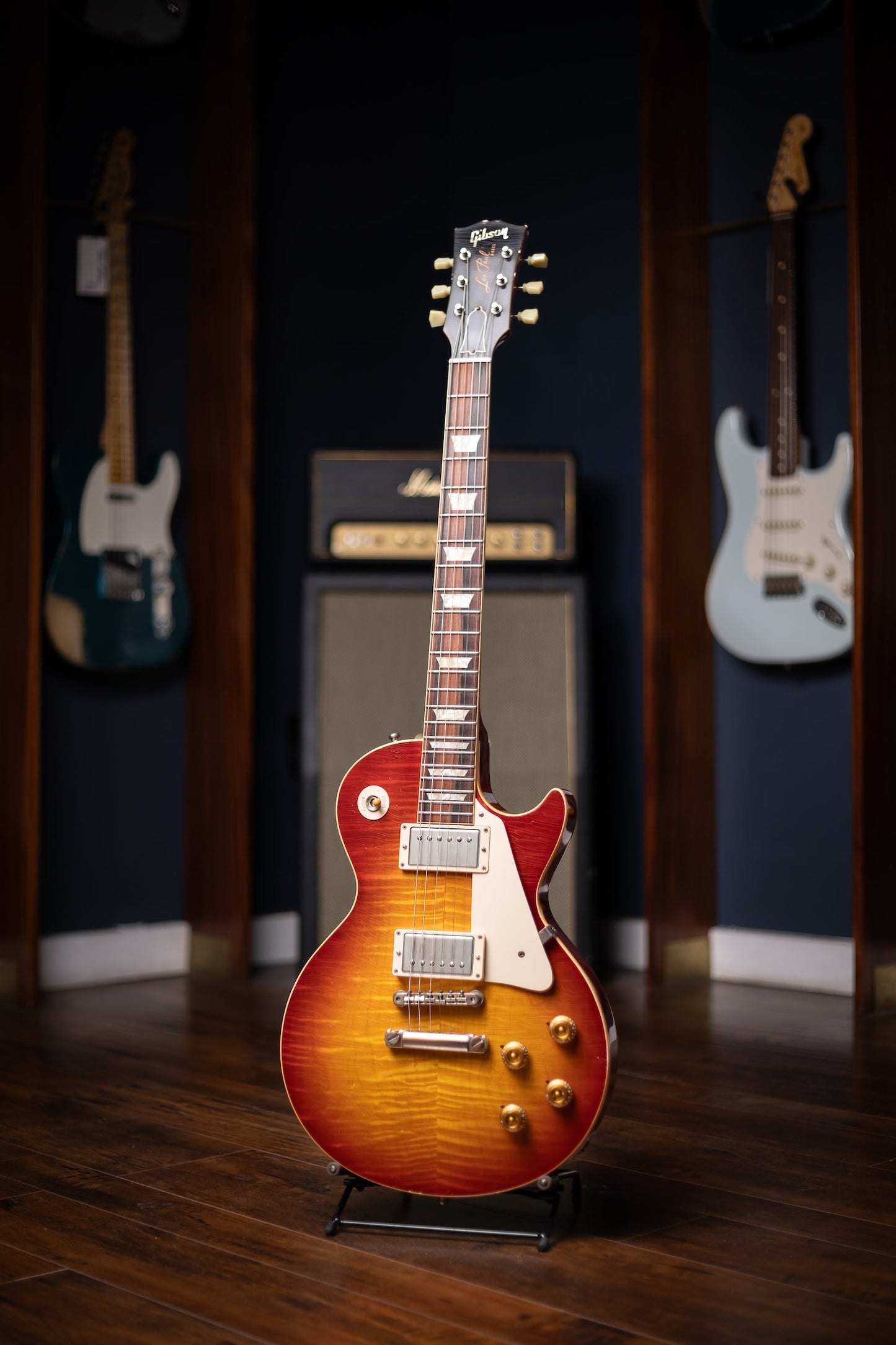 2008 Gibson Custom Shop 50th Anniversary 1958 Les Paul Flame Top Reissue Murphy Aged - Cherry Sunburst