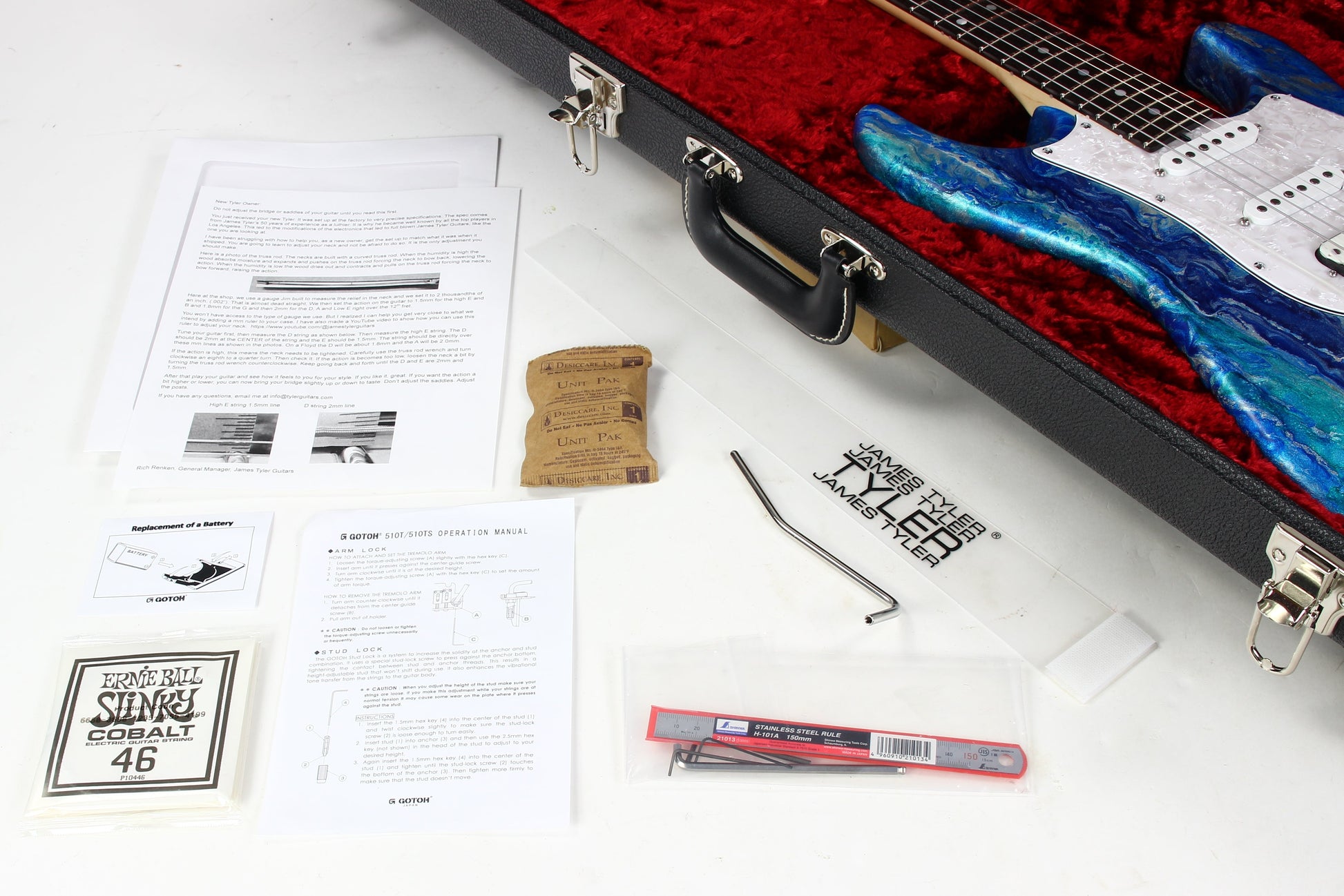 2025 James Tyler USA Studio Elite HD P Arctic Shmear | Super Strat MINT!