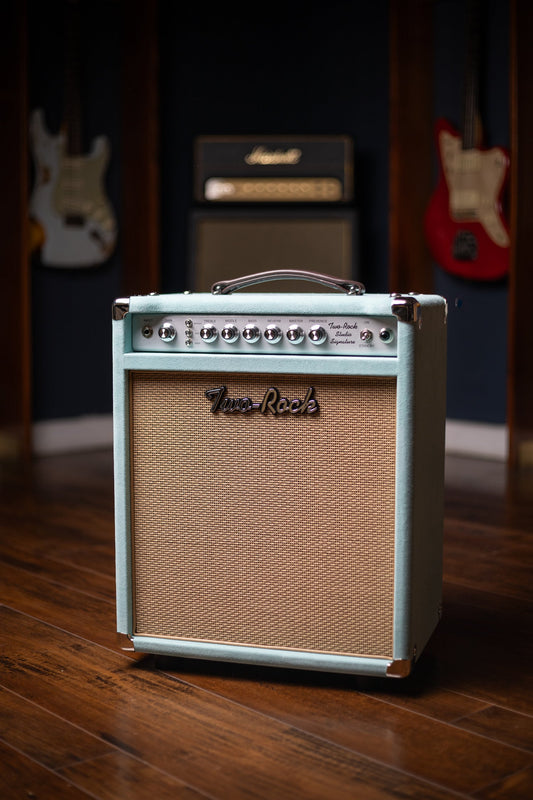 PRE-ORDER | Two-Rock Studio Signature Combo - Silver Anodize, Mint Suede, Cane Cloth, Buckskin Piping, Silver Knobs