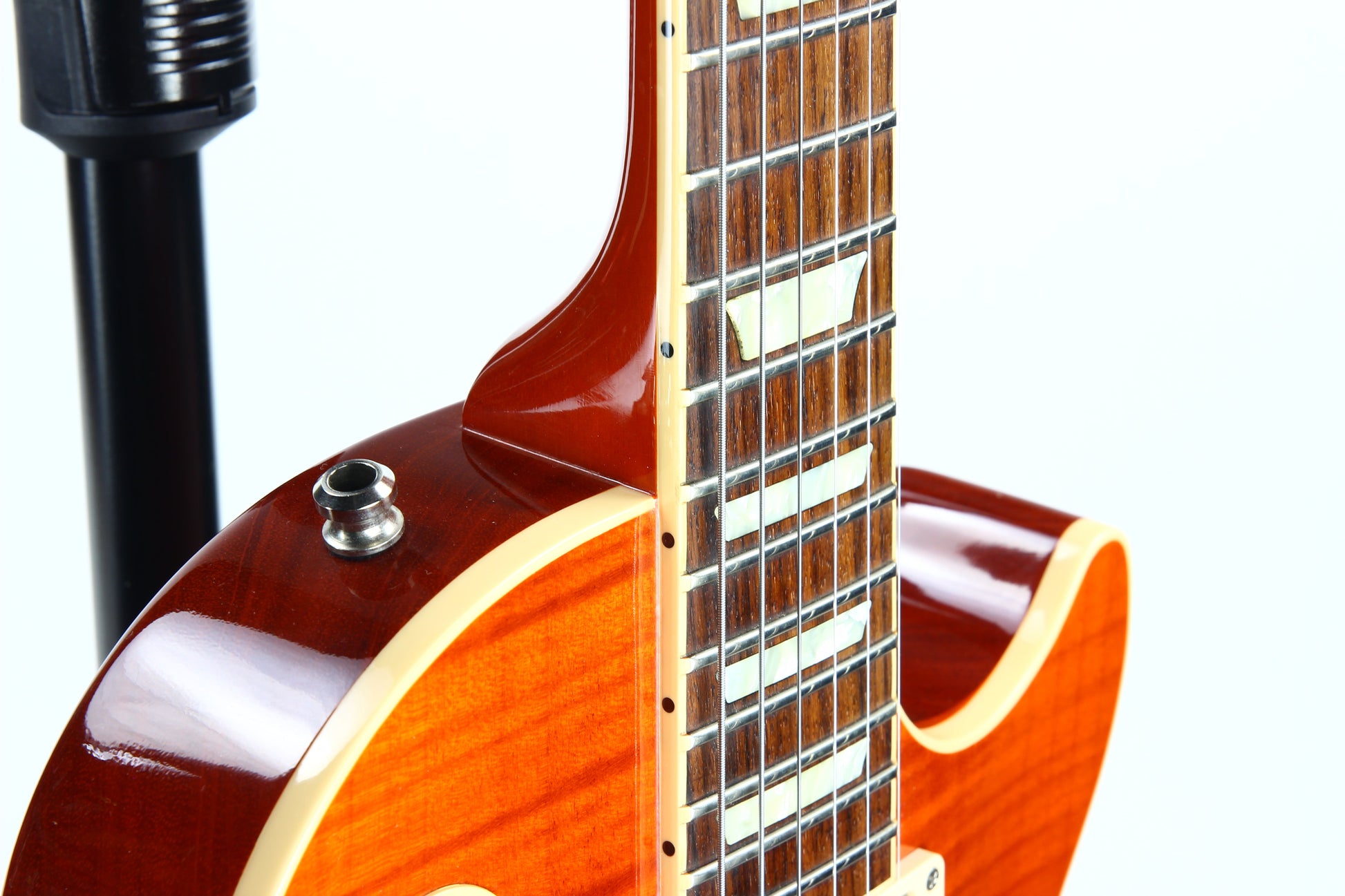 Gibson Custom Shop Les Paul Standard F Figured Trans Orange Flametop Electric Guitar