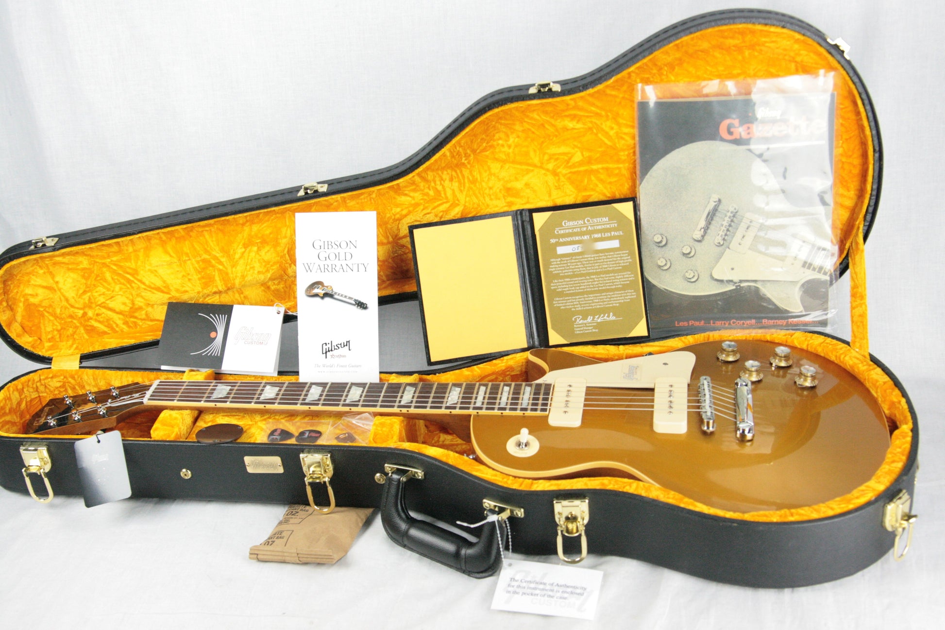 2018 Gibson 1968 Les Paul Goldtop Historic Reissue! 50th Anniversary Limited Edition 68 Made!