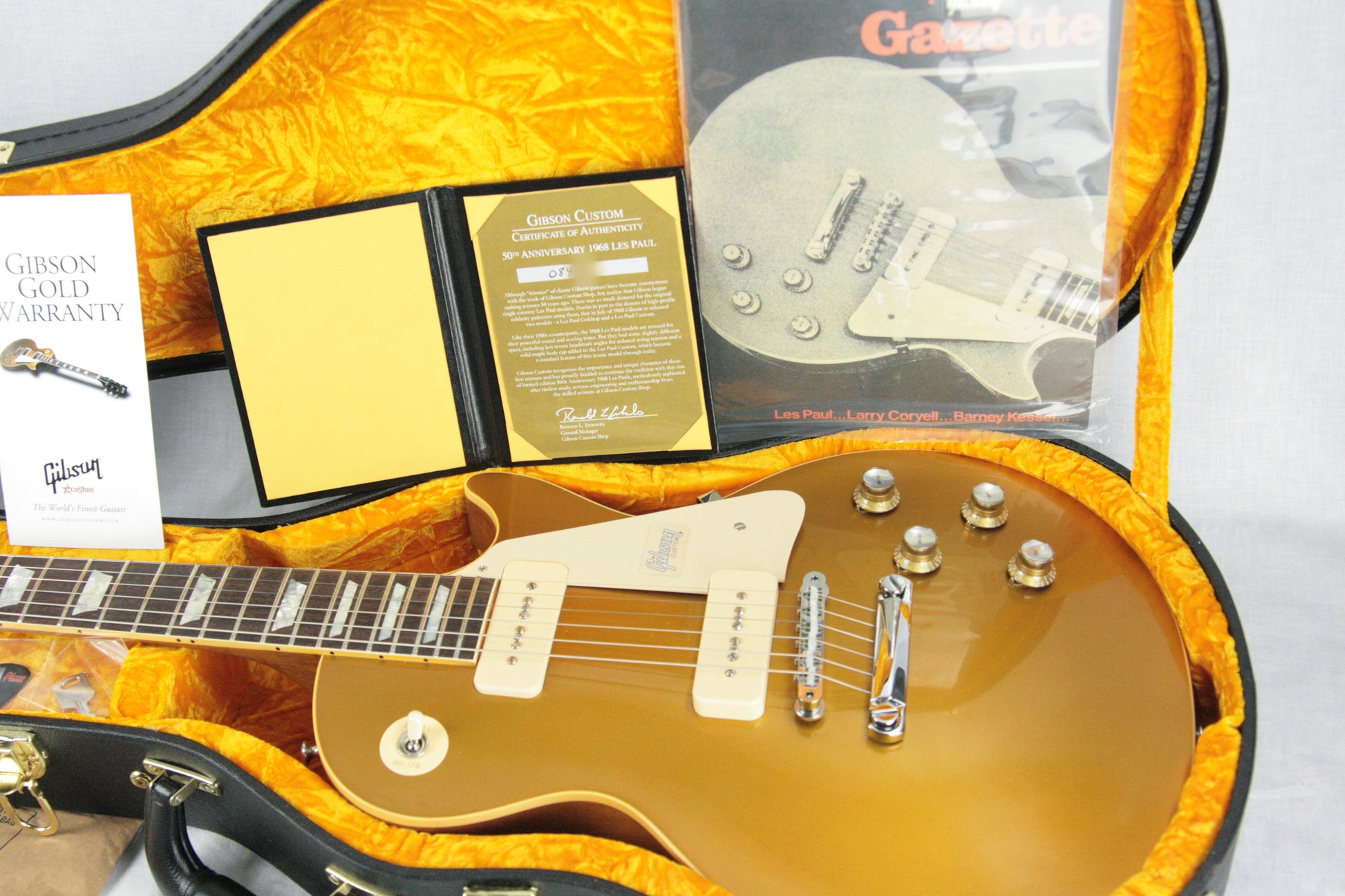 2018 Gibson 1968 Les Paul Goldtop Historic Reissue! 50th Anniversary Limited Edition 68 Made!