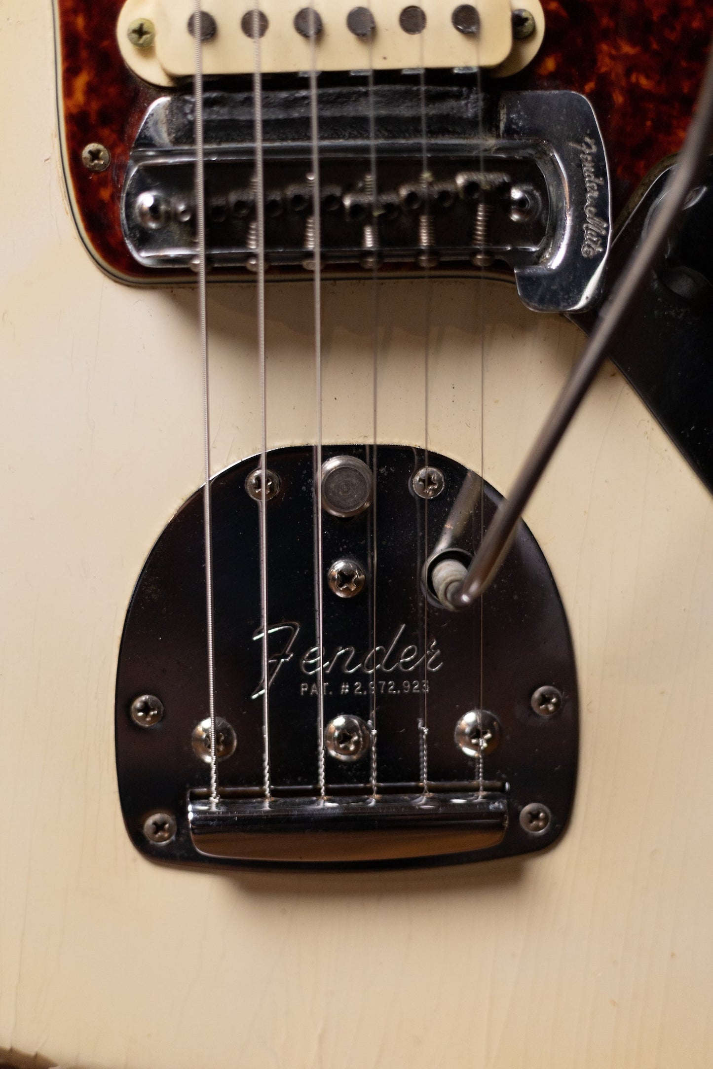 1964 Fender Jaguar Electric Guitar - Olympic White with Matching Headstock
