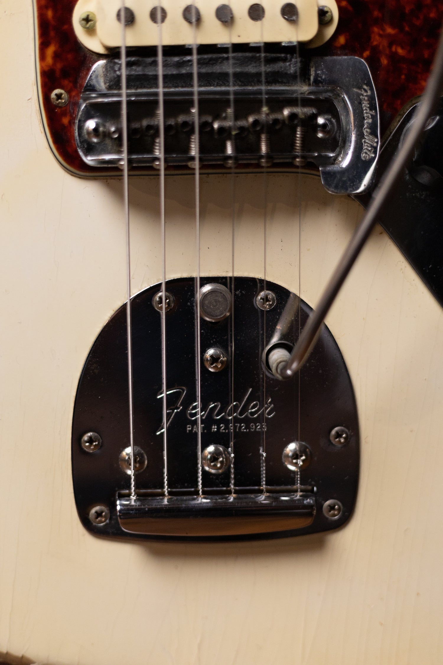 1964 Fender Jaguar Electric Guitar - Olympic White with Matching Headstock