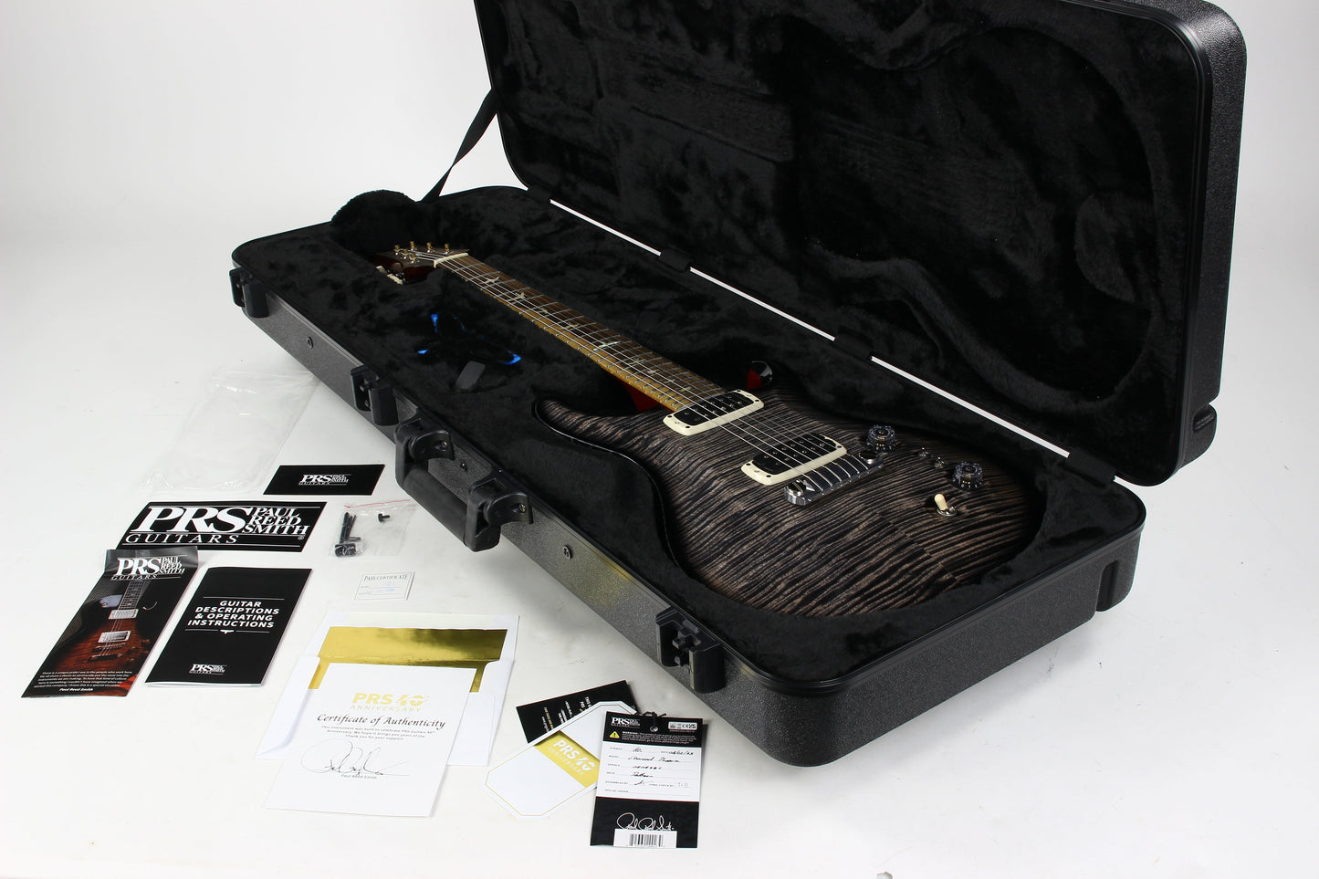 2025 PRS Charcoal Phoenix Limited Edition Private Stock Grade Curly Maple Top Ziricote 40th Ann
