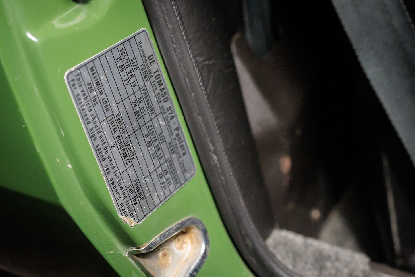 1974 De Tomaso Pantera | Medium Green