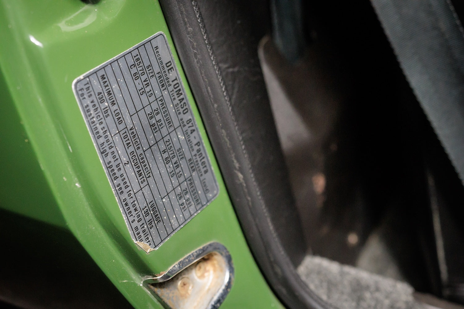 1974 De Tomaso Pantera | Medium Green