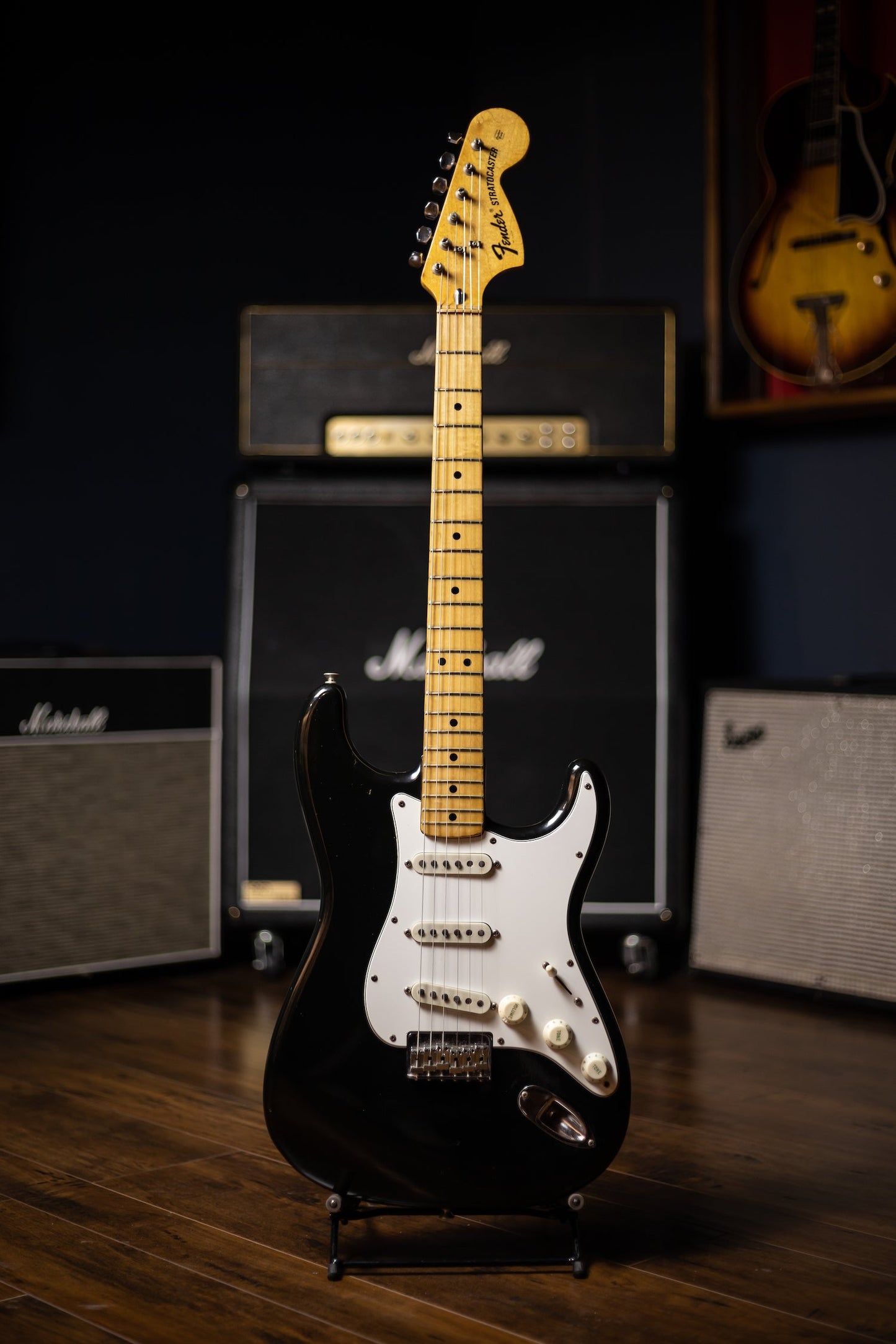 1974 Fender Hardtail Stratocaster Electric Guitar - Black