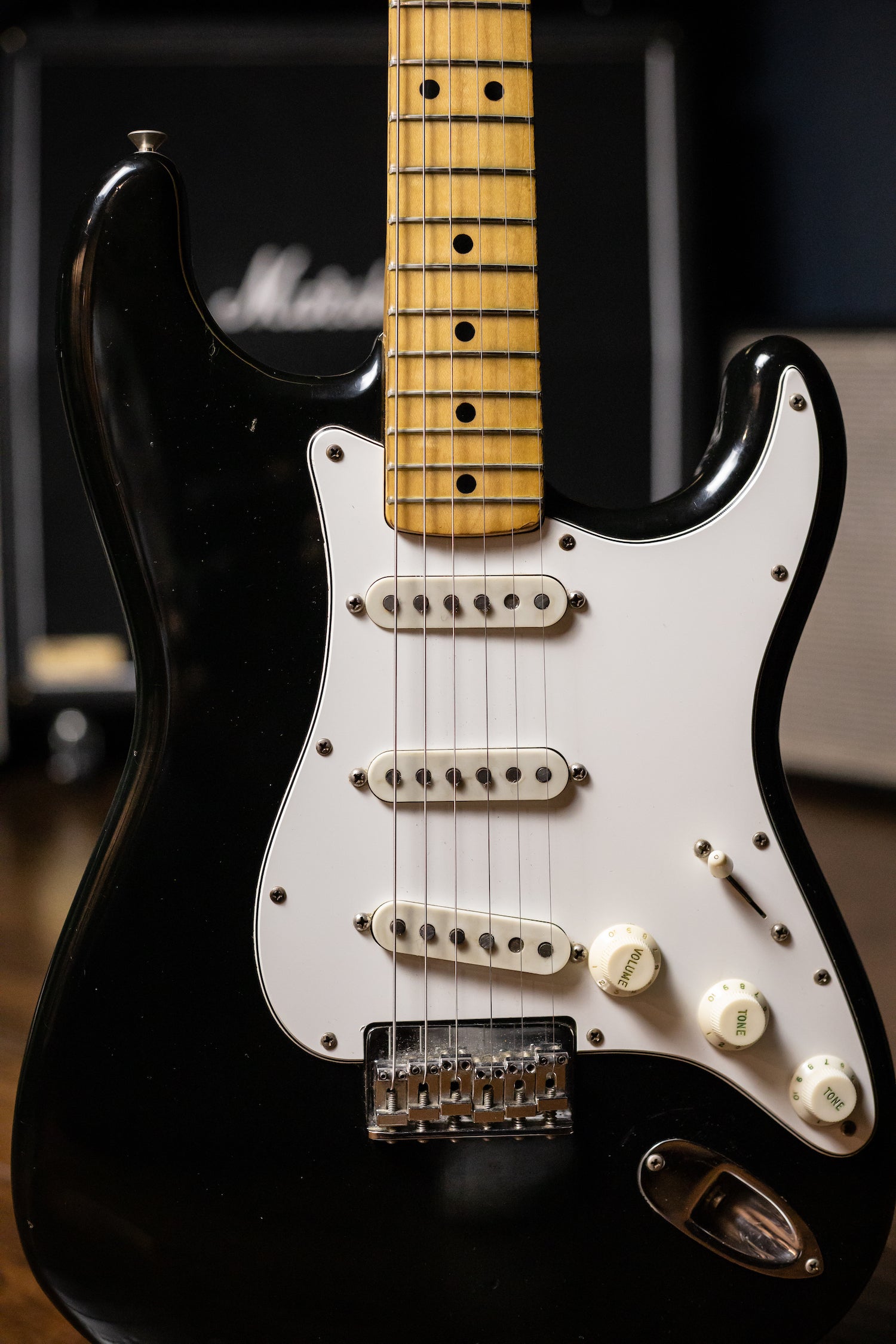 1974 Fender Hardtail Stratocaster Electric Guitar - Black