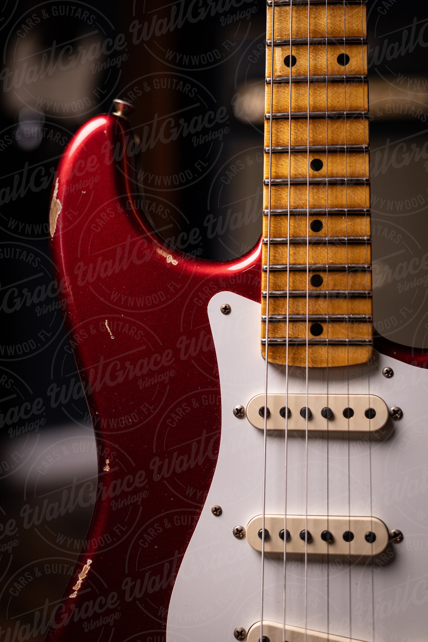 Fender Custom Shop '58 Stratocaster Relic Electric Guitar - Faded Aged Candy Apple Red