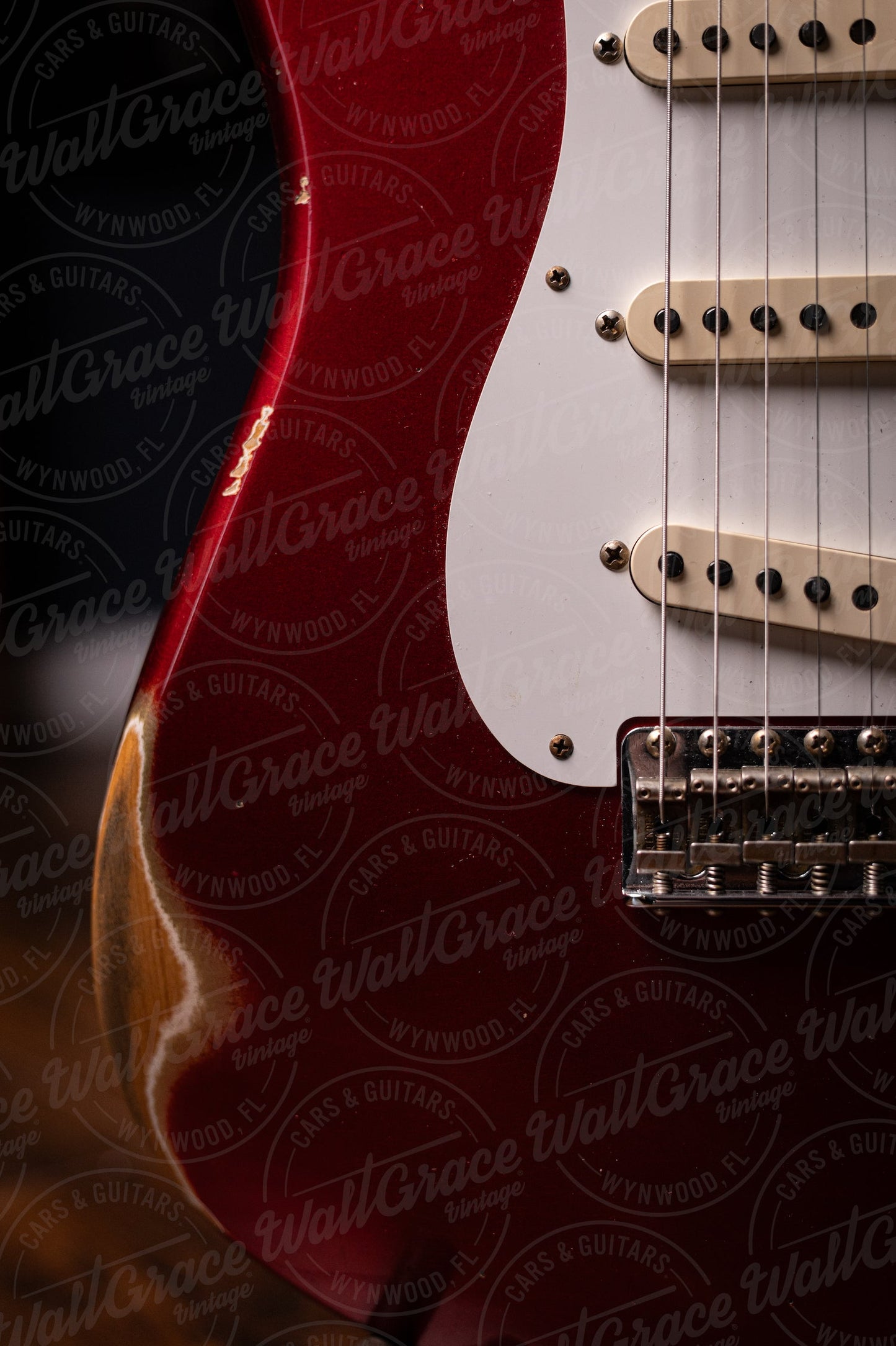 Fender Custom Shop '58 Stratocaster Relic Electric Guitar - Faded Aged Candy Apple Red