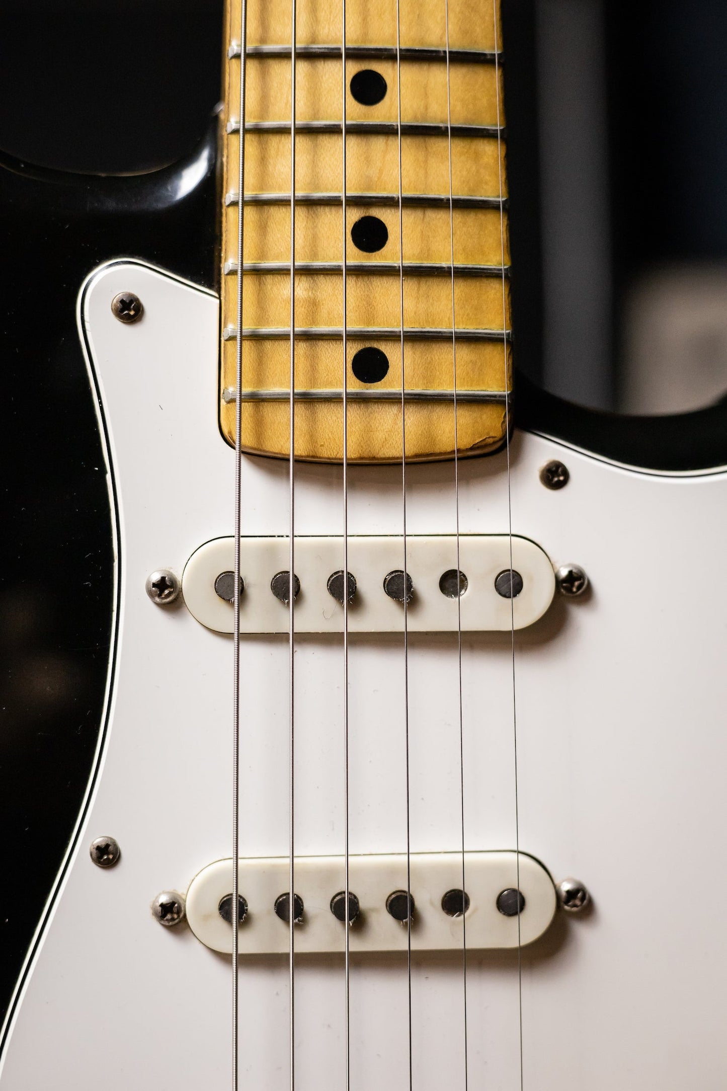 1974 Fender Hardtail Stratocaster Electric Guitar - Black