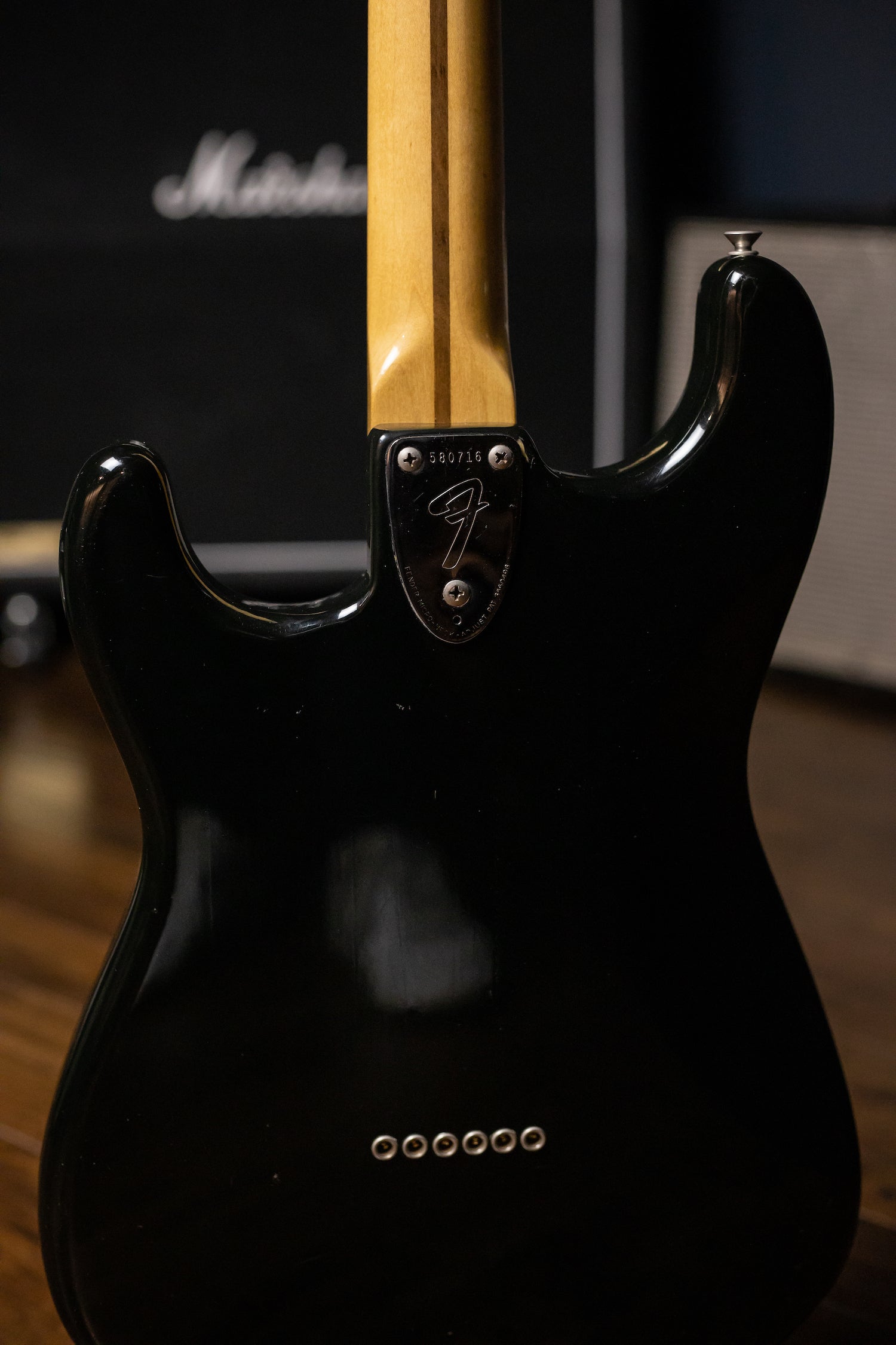 1974 Fender Hardtail Stratocaster Electric Guitar - Black