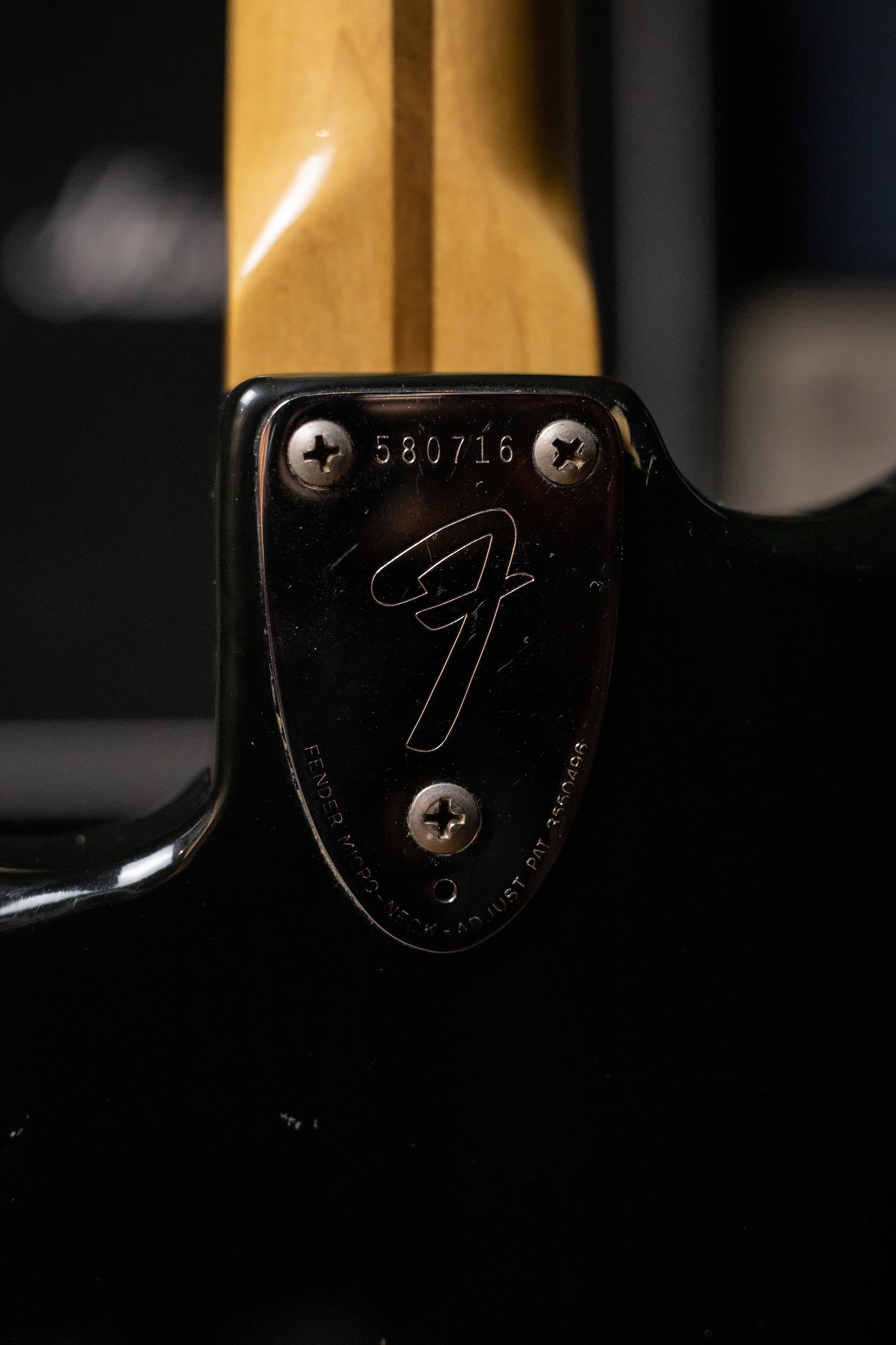 1974 Fender Hardtail Stratocaster Electric Guitar - Black