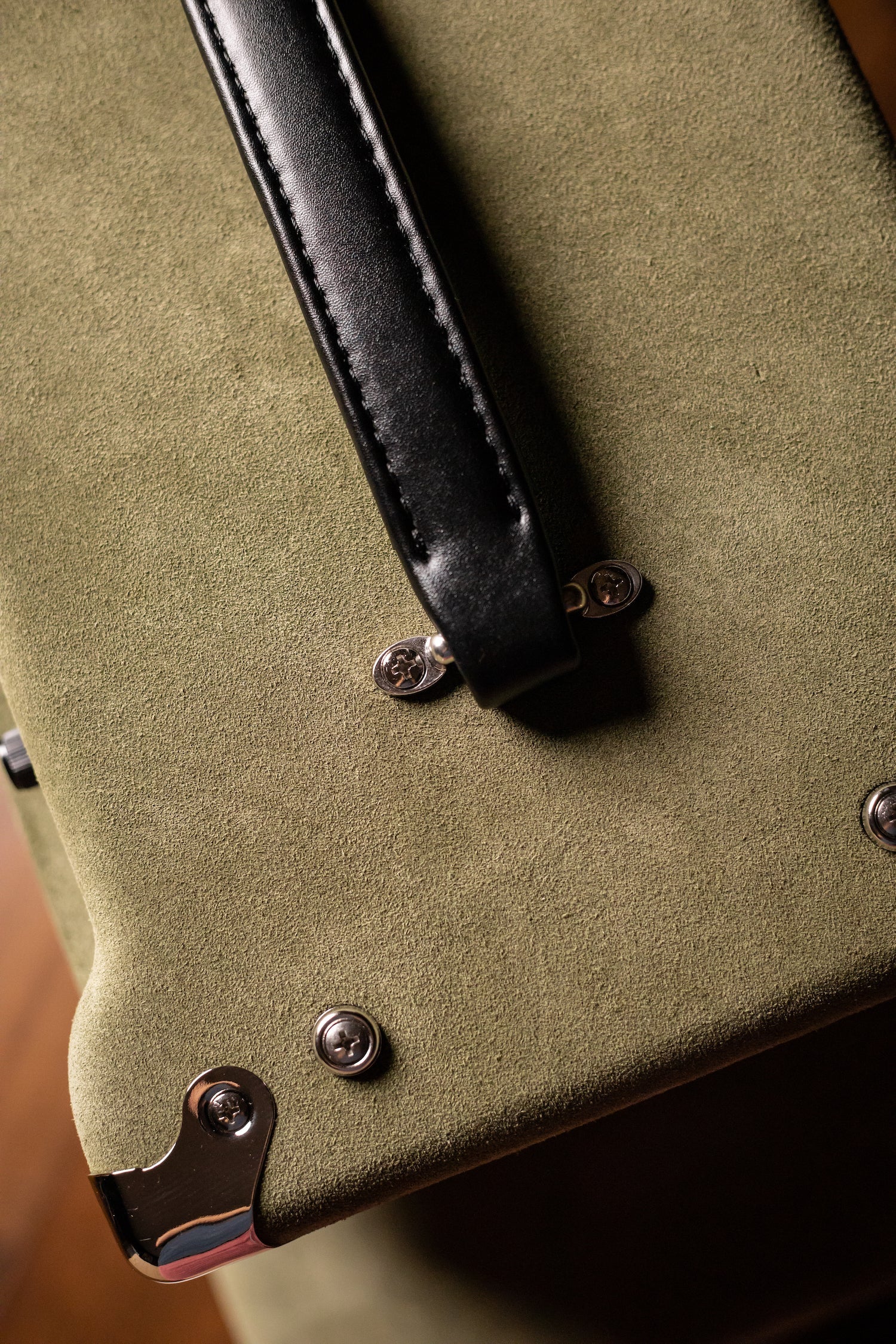 2022 Two-Rock Studio Signature 35 Watt Tube Head and 12-65B 1x12 Extension Cabinet - Moss Green Suede, Silver Chassis, Vintage Gold Grill, Silver Knobs