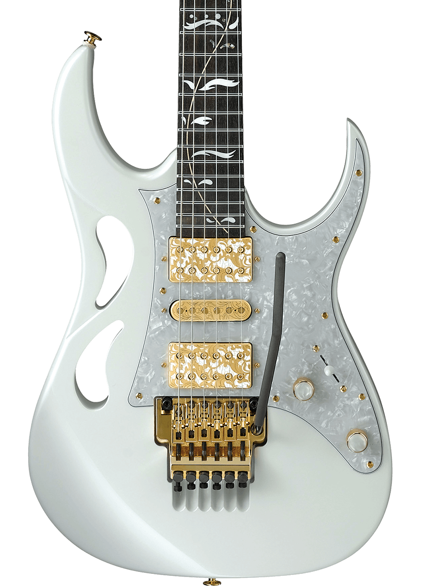 Ibanez PIA3761SLW Steve Vai Sig Stallion White w/case