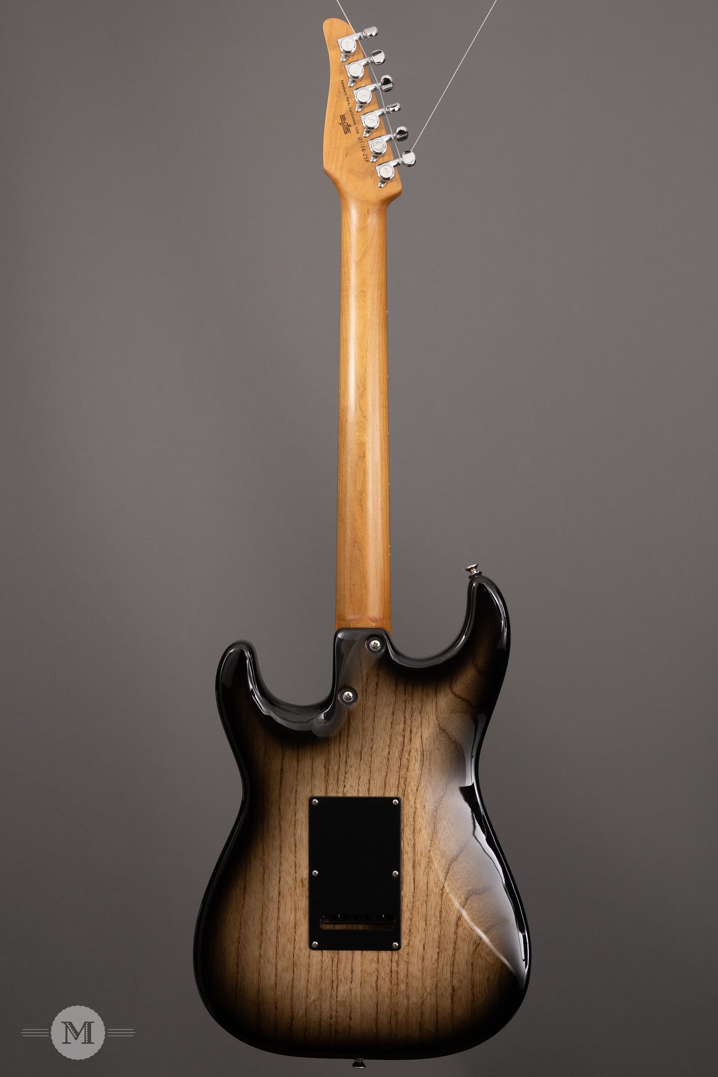 Tom Anderson Electric Guitars - Icon Classic HSS - Natural Dark Grain w Black Shaded Edge