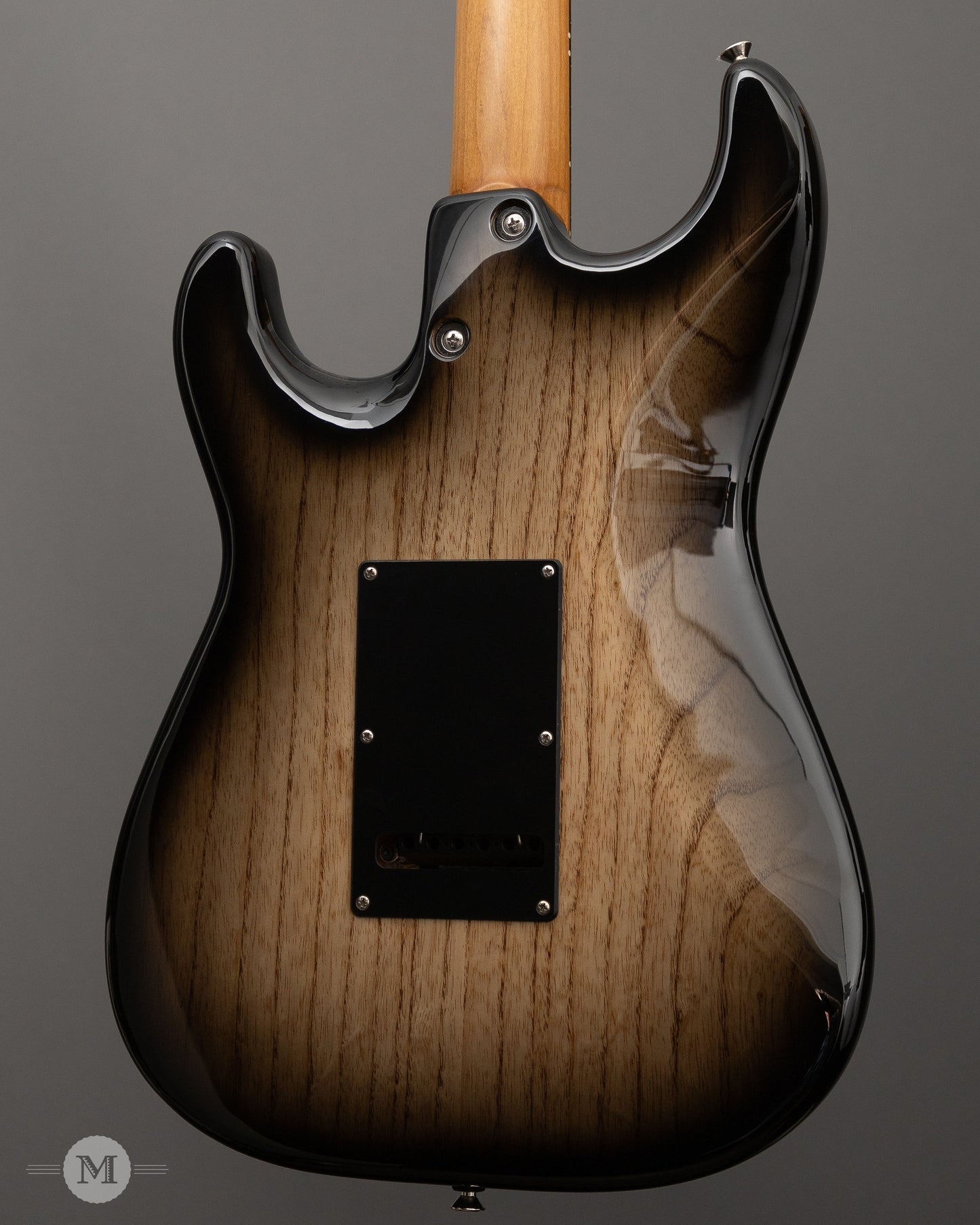 Tom Anderson Electric Guitars - Icon Classic HSS - Natural Dark Grain w Black Shaded Edge