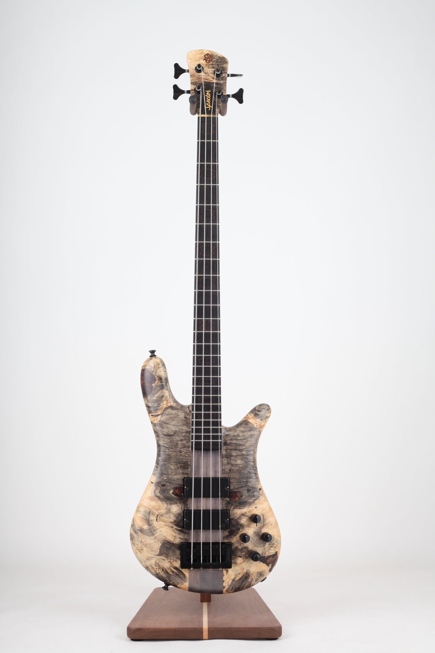 Spector USA Custom NS Bass - Buckeye Burl, 4-String w/ Aguilar Pickups
