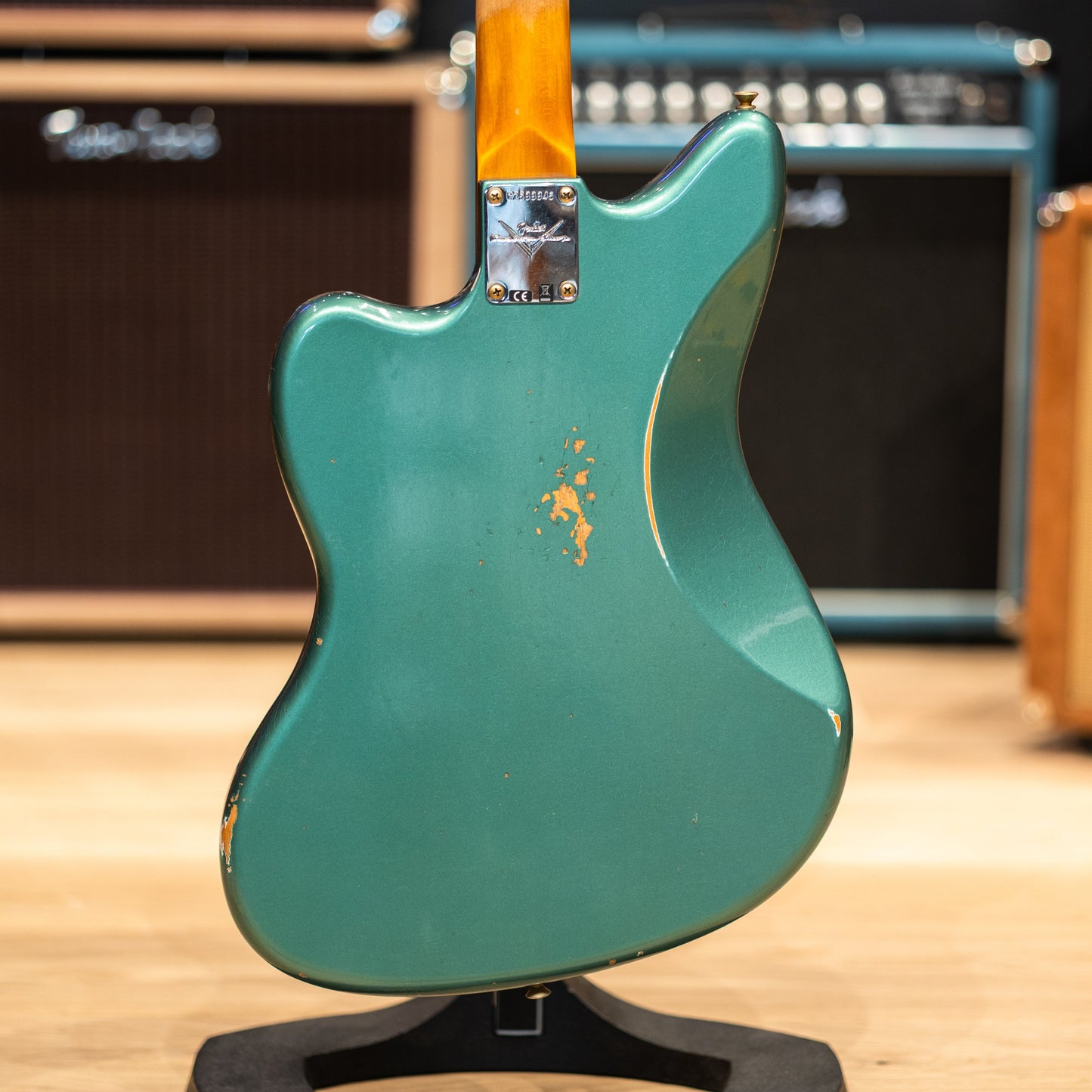 Fender Custom Shop 63 Jazzmaster Relic - Aged Sherwood Green Metallic