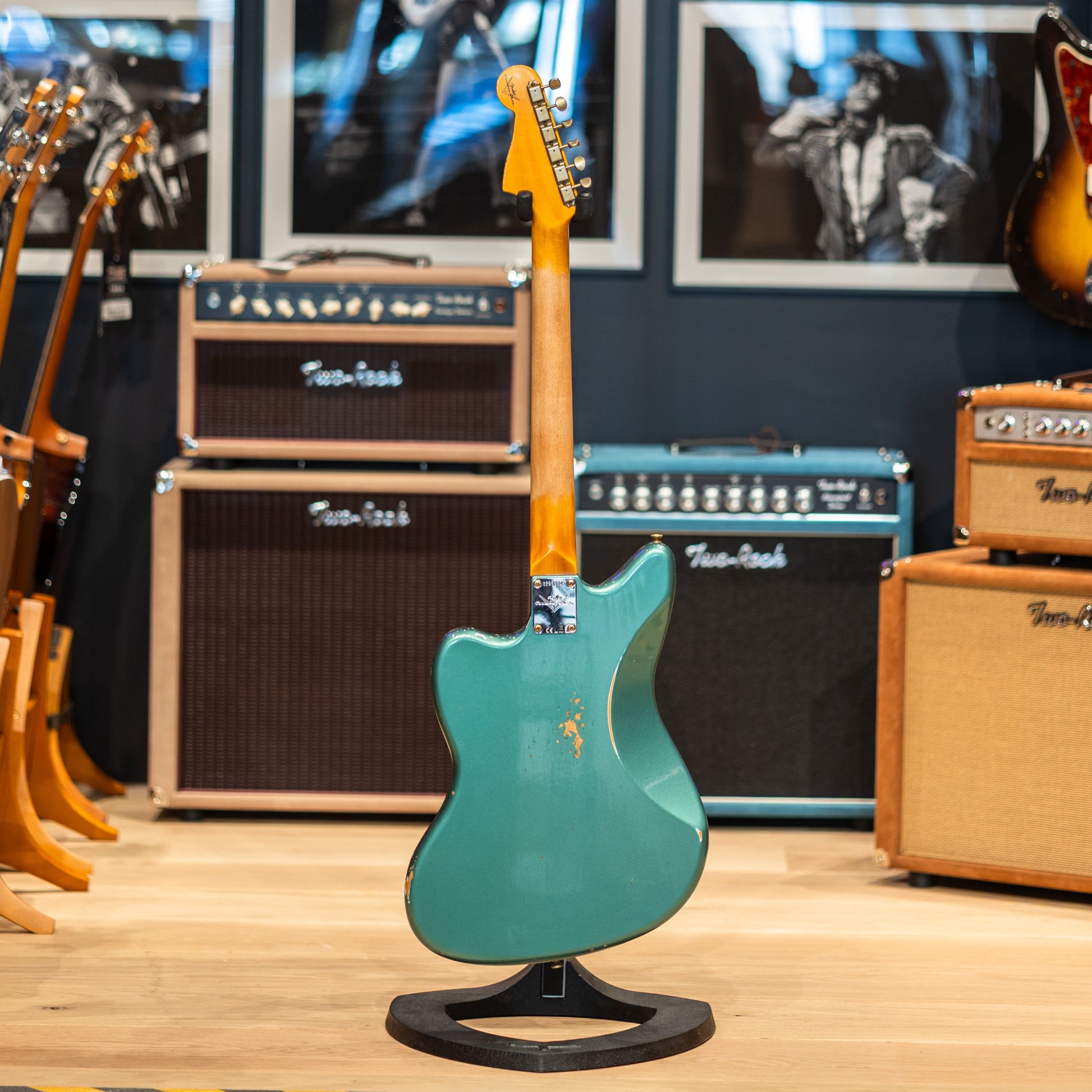 Fender Custom Shop 63 Jazzmaster Relic - Aged Sherwood Green Metallic